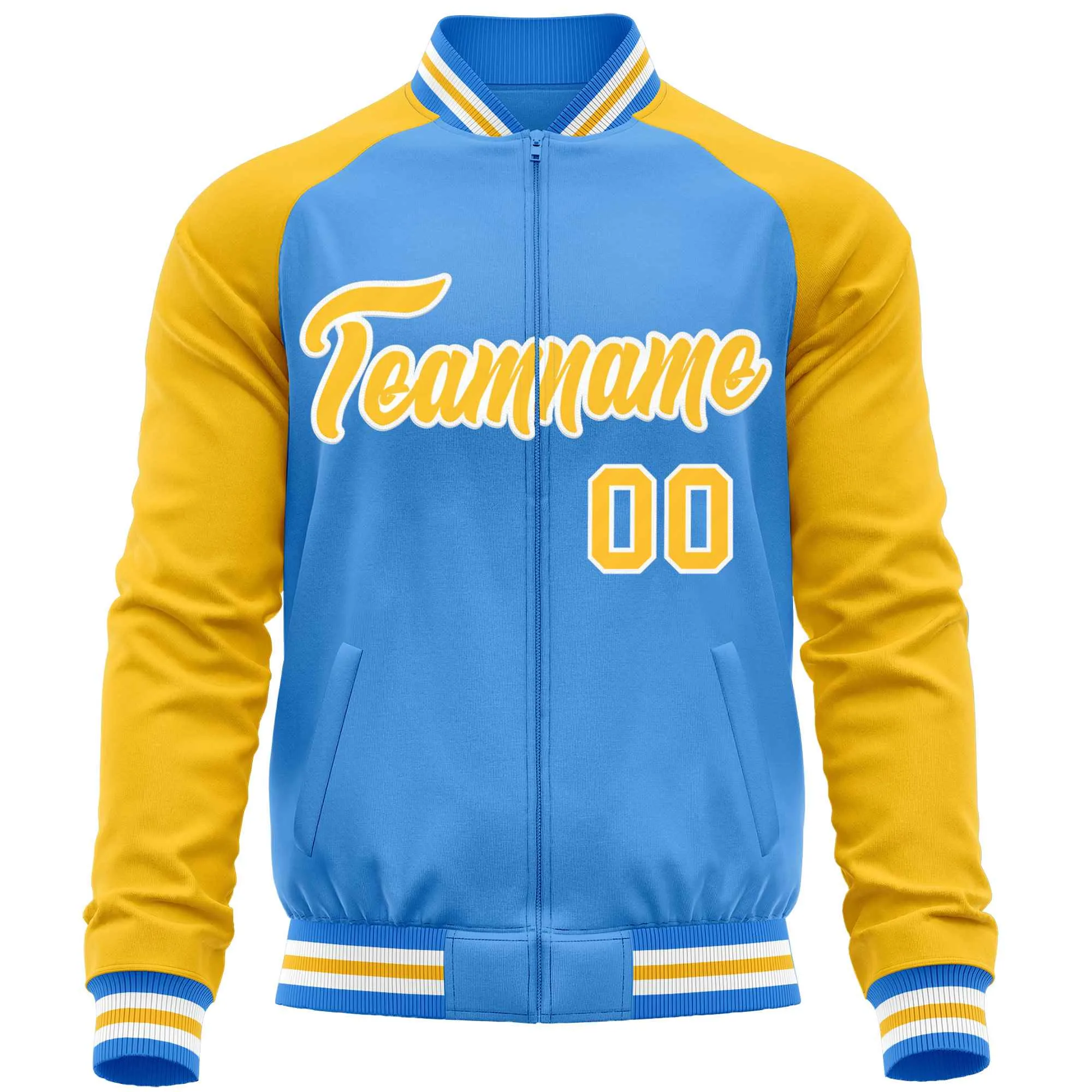 Custom Raglan Sleeves Casual Lightweight Varsity Jacket Personalized Stitched Letters & Number  Baseball Coat
