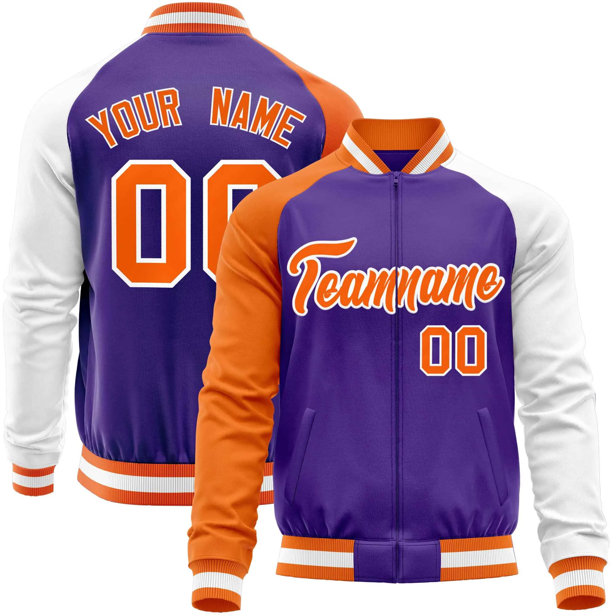 Custom Raglan Sleeves Casual Lightweight Varsity Jacket Personalized Stitched Letters & Number  Baseball Coat