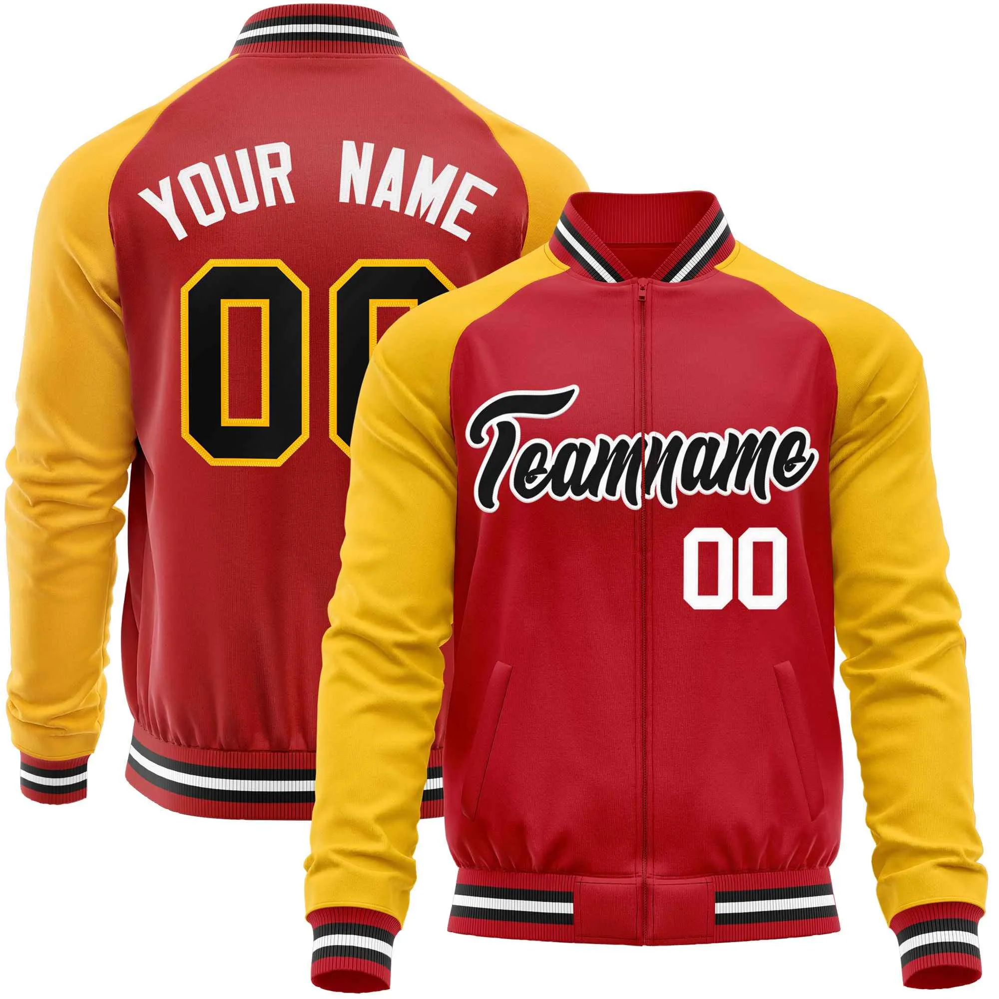 Custom Raglan Sleeves Casual Lightweight Varsity Jacket Personalized Stitched Letters & Number  Baseball Coat