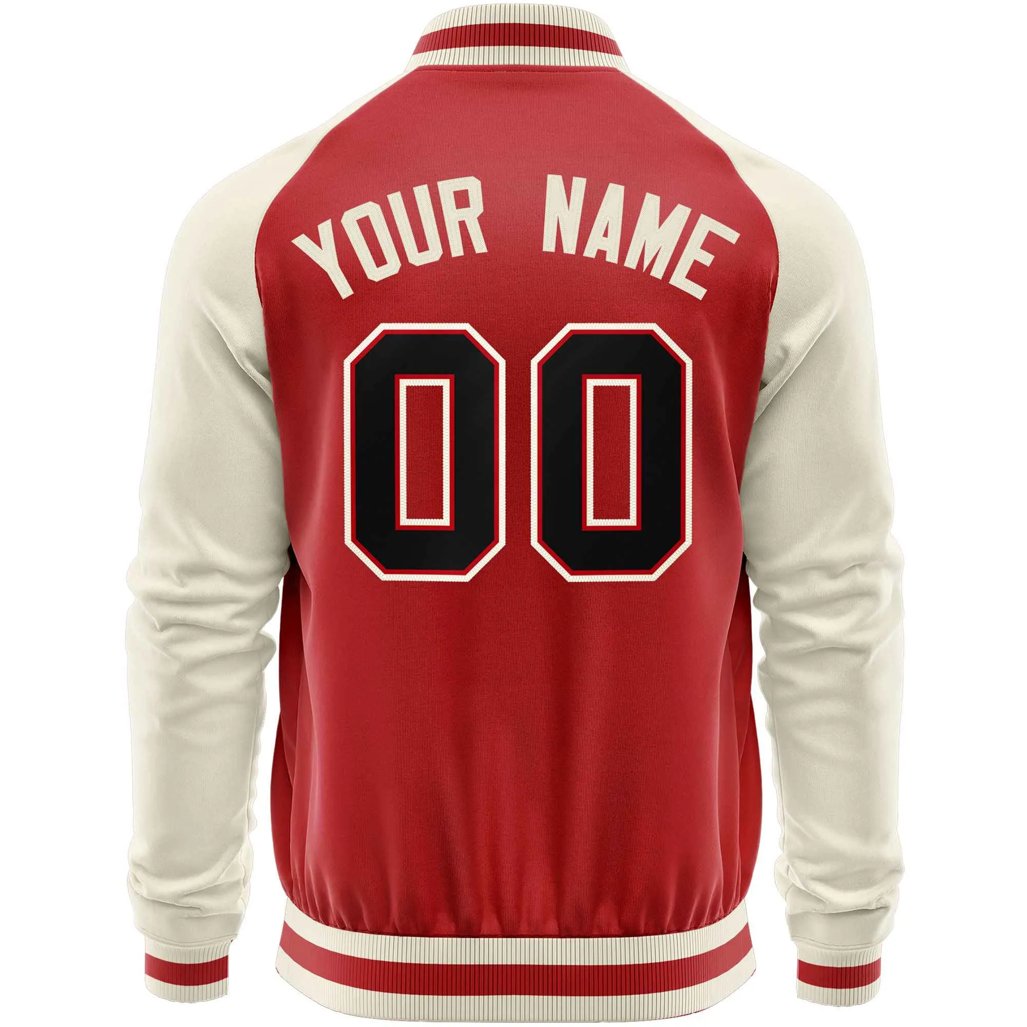 Custom Raglan Sleeves Casual Lightweight Varsity Jacket Personalized Stitched Letters & Number  Baseball Coat