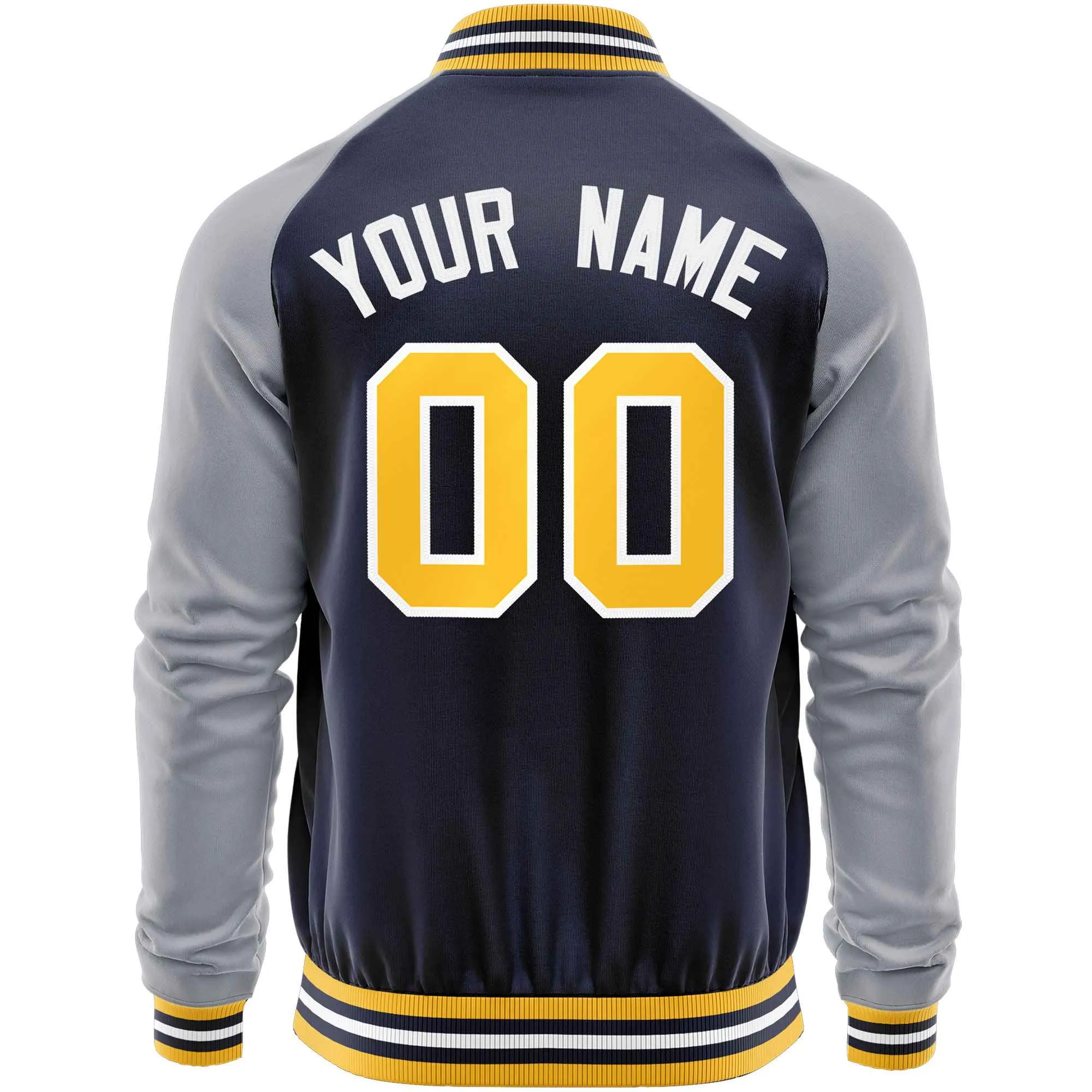 Custom Raglan Sleeves Casual Lightweight Varsity Jacket Personalized Stitched Letters & Number  Baseball Coat