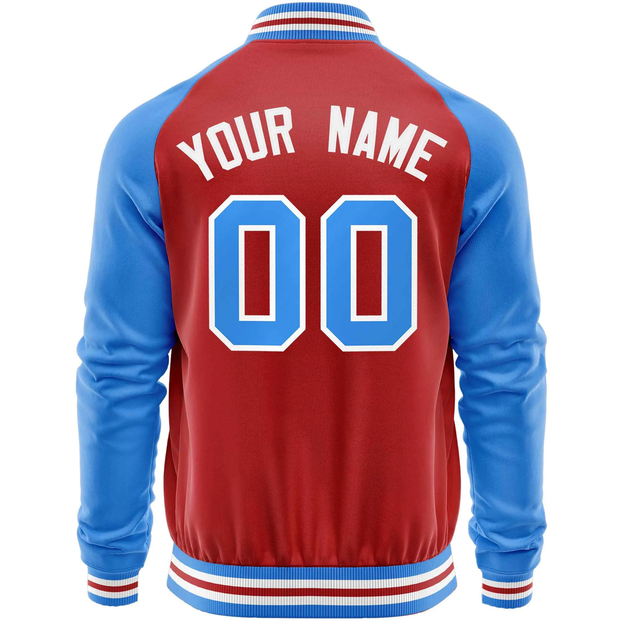Custom Raglan Sleeves Casual Lightweight Varsity Jacket Personalized Stitched Letters & Number  Baseball Coat