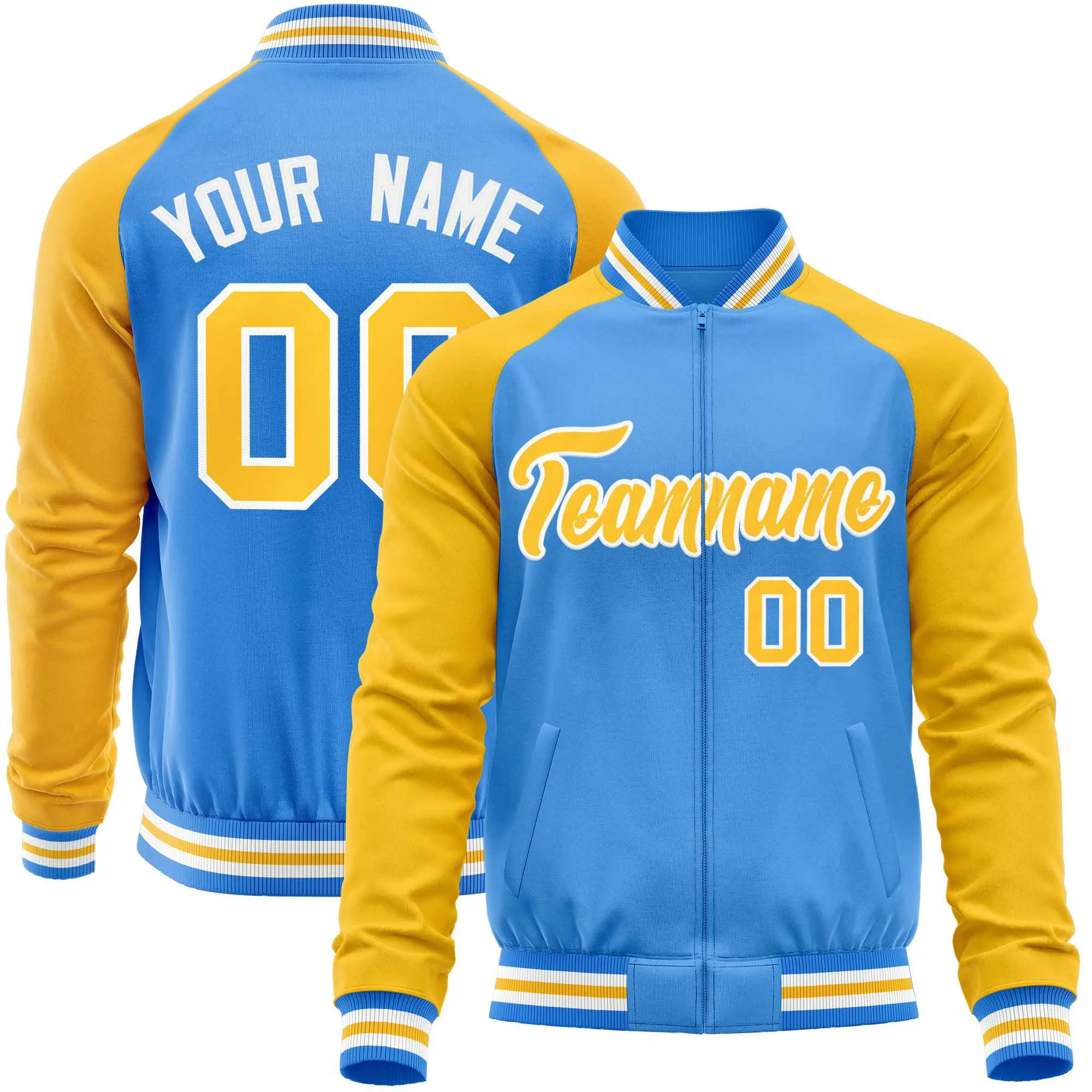 Custom Raglan Sleeves Casual Lightweight Varsity Jacket Personalized Stitched Letters & Number  Baseball Coat