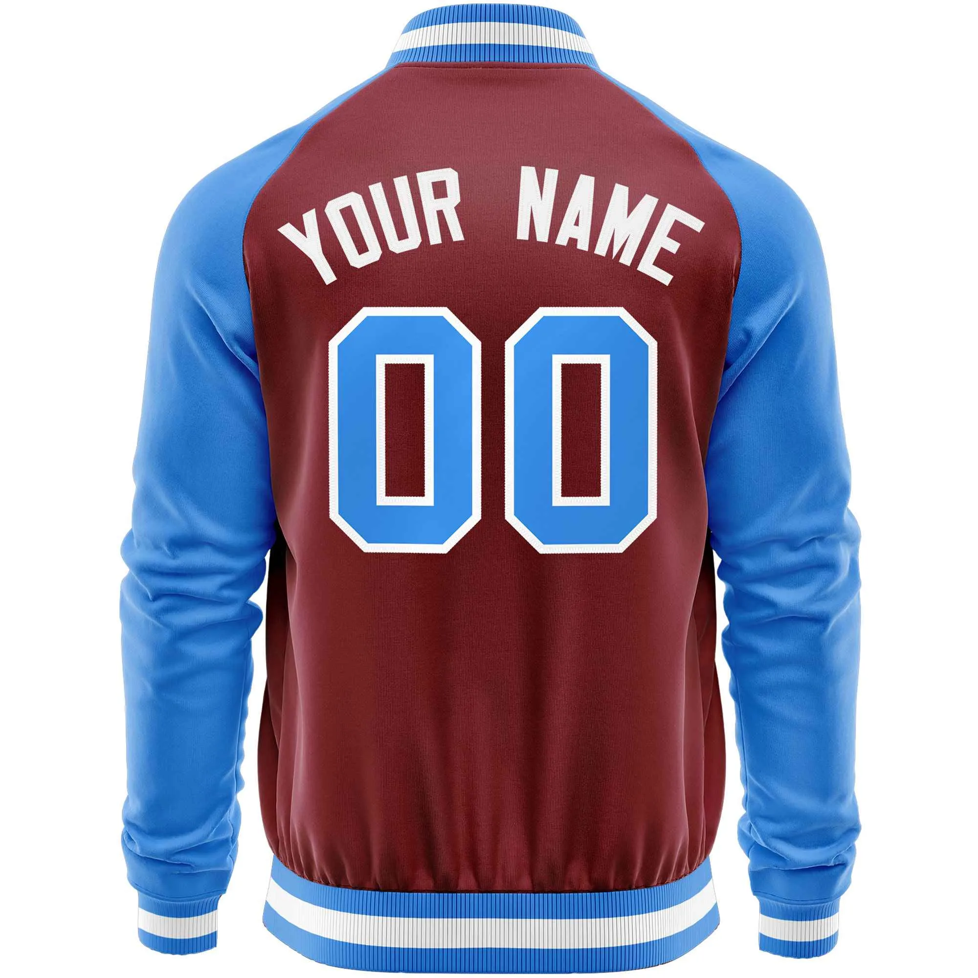 Custom Raglan Sleeves Casual Lightweight Varsity Jacket Personalized Stitched Letters & Number  Baseball Coat