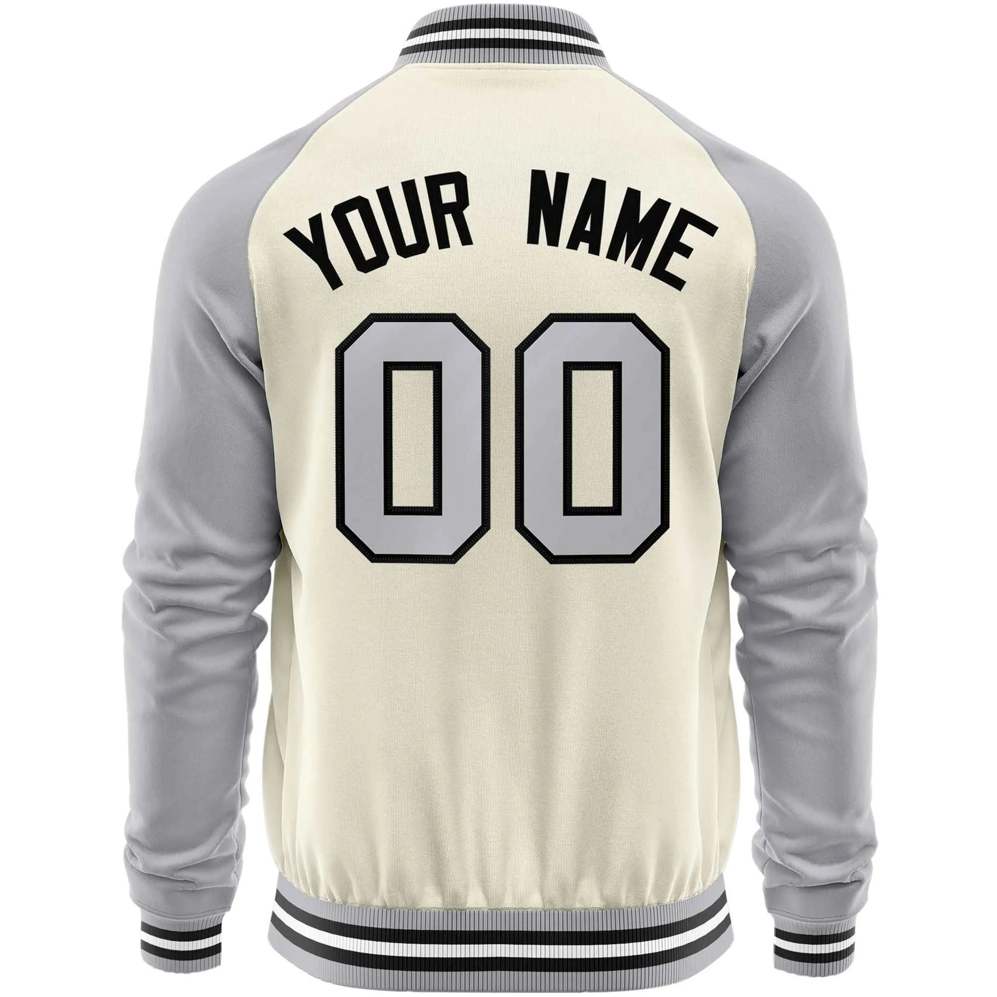 Custom Raglan Sleeves Casual Lightweight Varsity Jacket Personalized Stitched Letters & Number  Baseball Coat