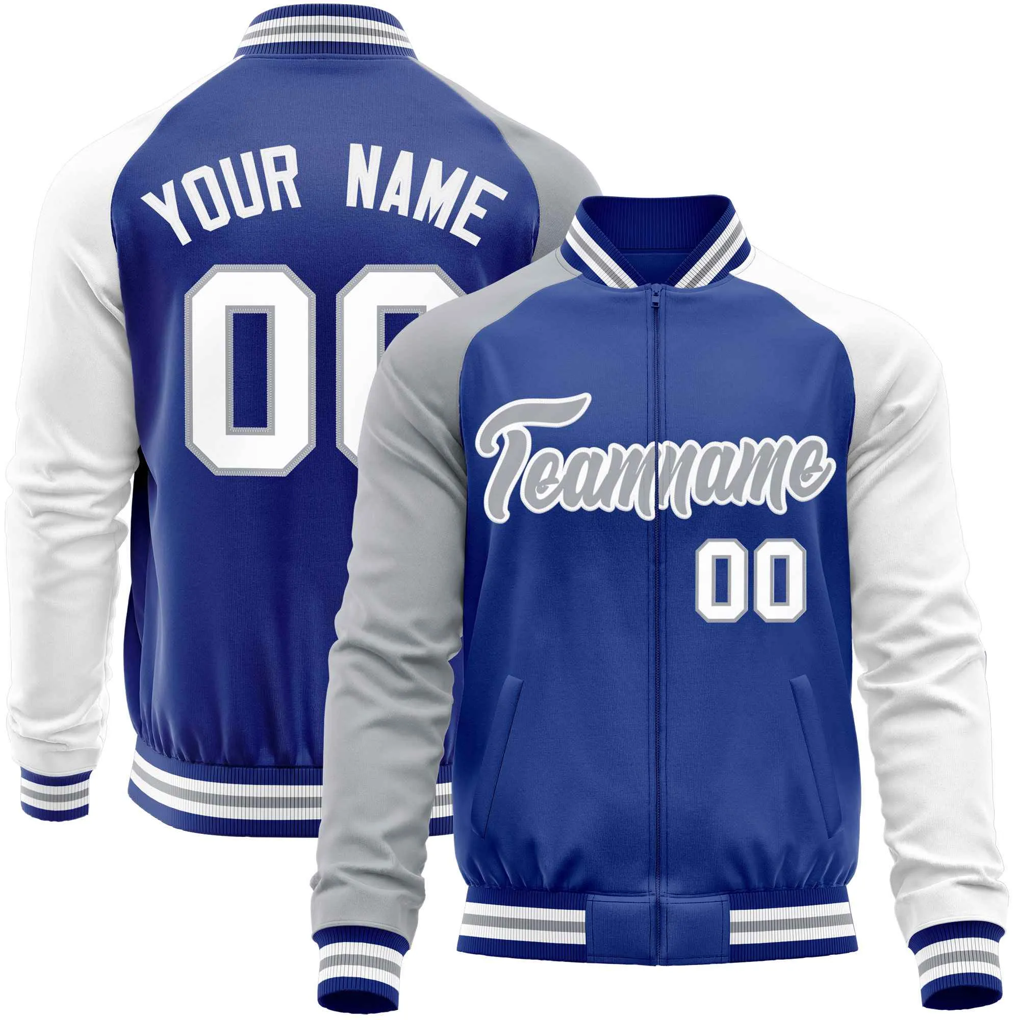 Custom Raglan Sleeves Casual Lightweight Varsity Jacket Personalized Stitched Letters & Number  Baseball Coat
