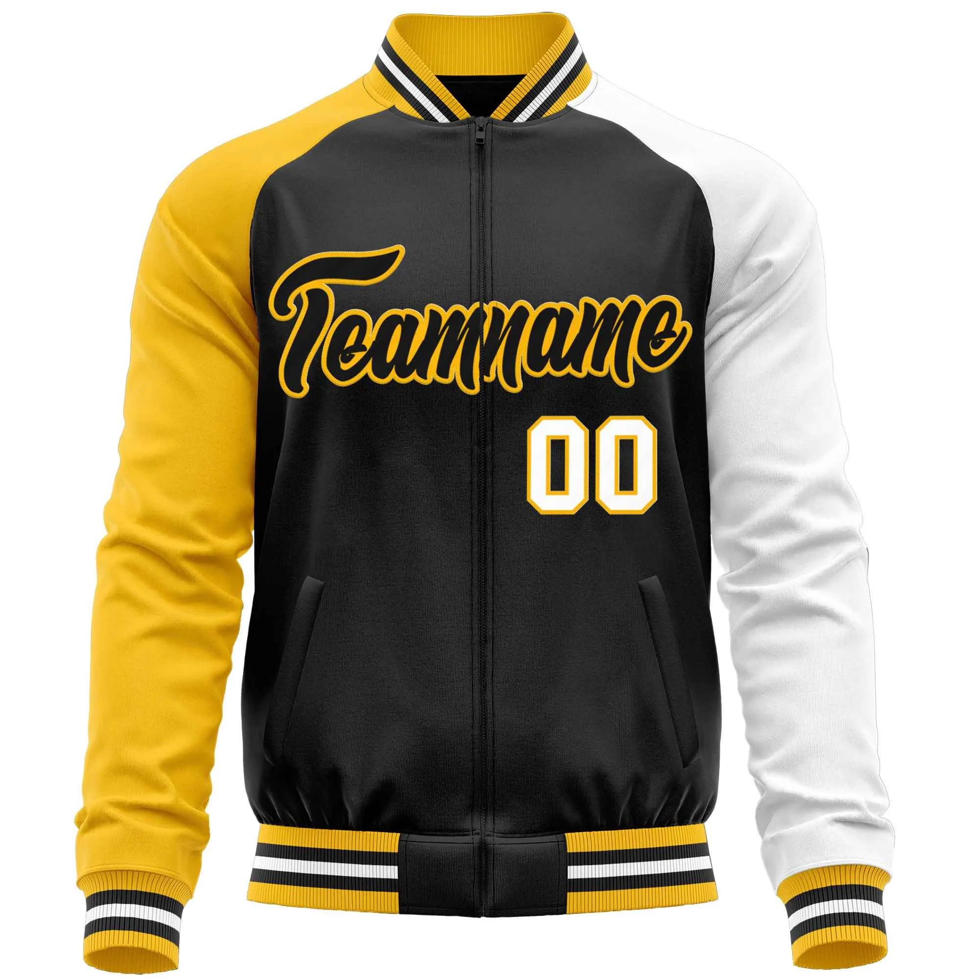 Custom Raglan Sleeves Casual Lightweight Varsity Jacket Personalized Stitched Letters & Number  Baseball Coat