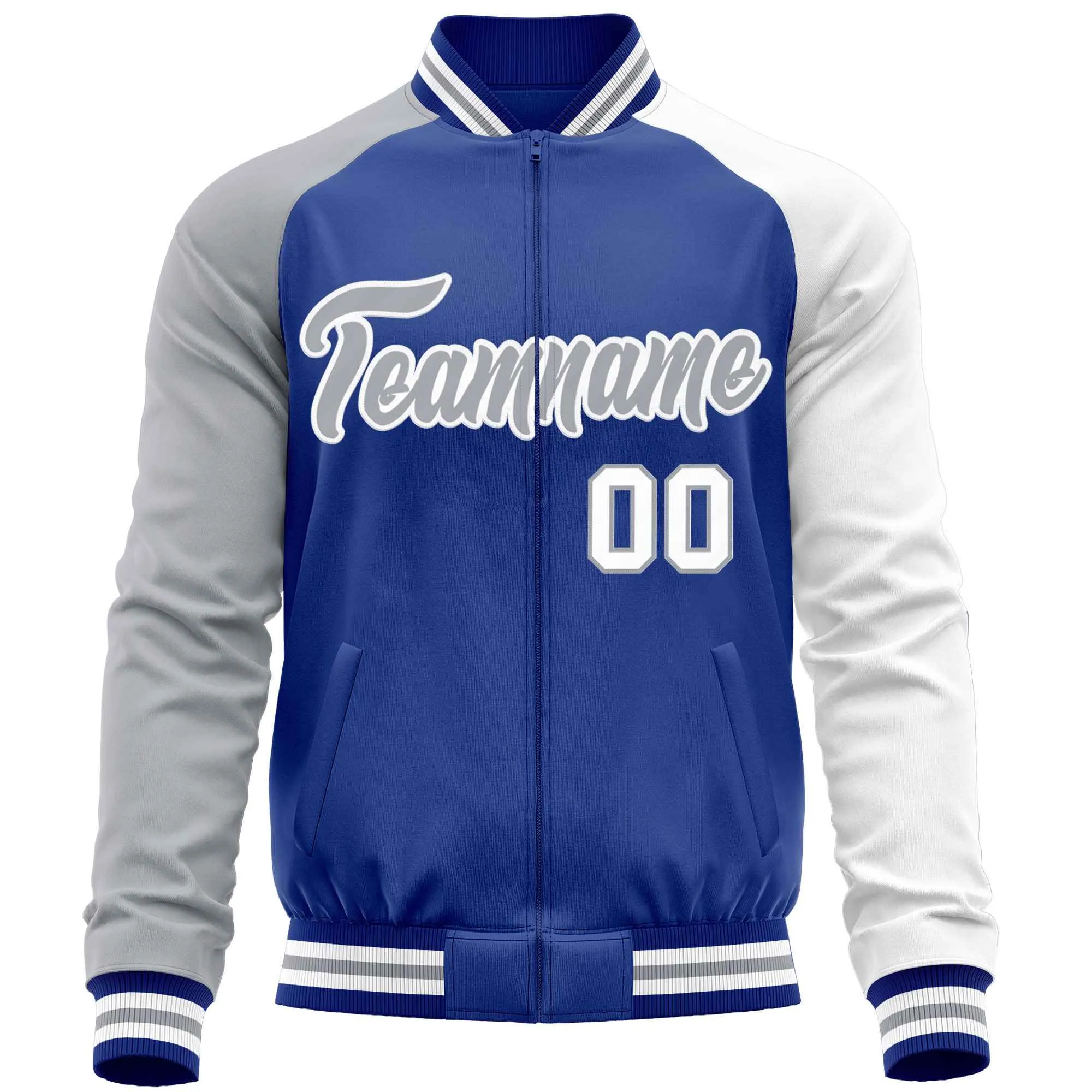Custom Raglan Sleeves Casual Lightweight Varsity Jacket Personalized Stitched Letters & Number  Baseball Coat