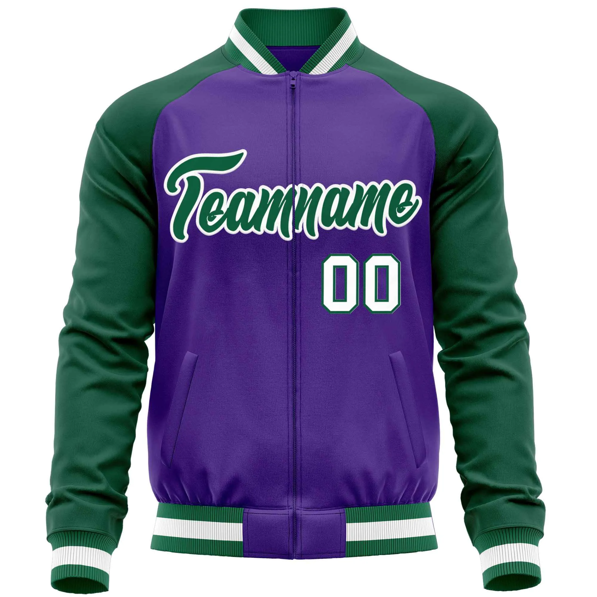 Custom Raglan Sleeves Casual Lightweight Varsity Jacket Personalized Stitched Letters & Number  Baseball Coat