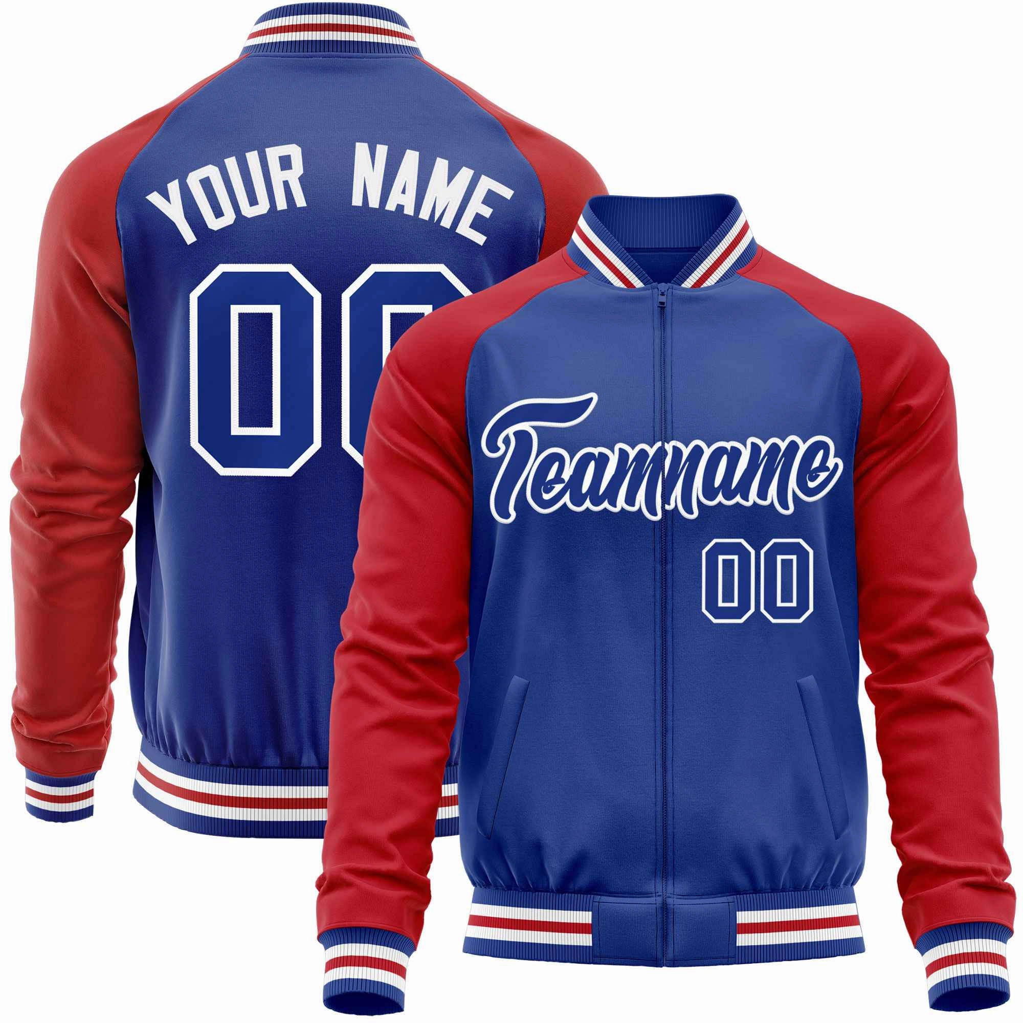 Custom Raglan Sleeves  Lightweight Varsity Jacket Personalized Stitched Letters & Number Letterman Baseball Coat