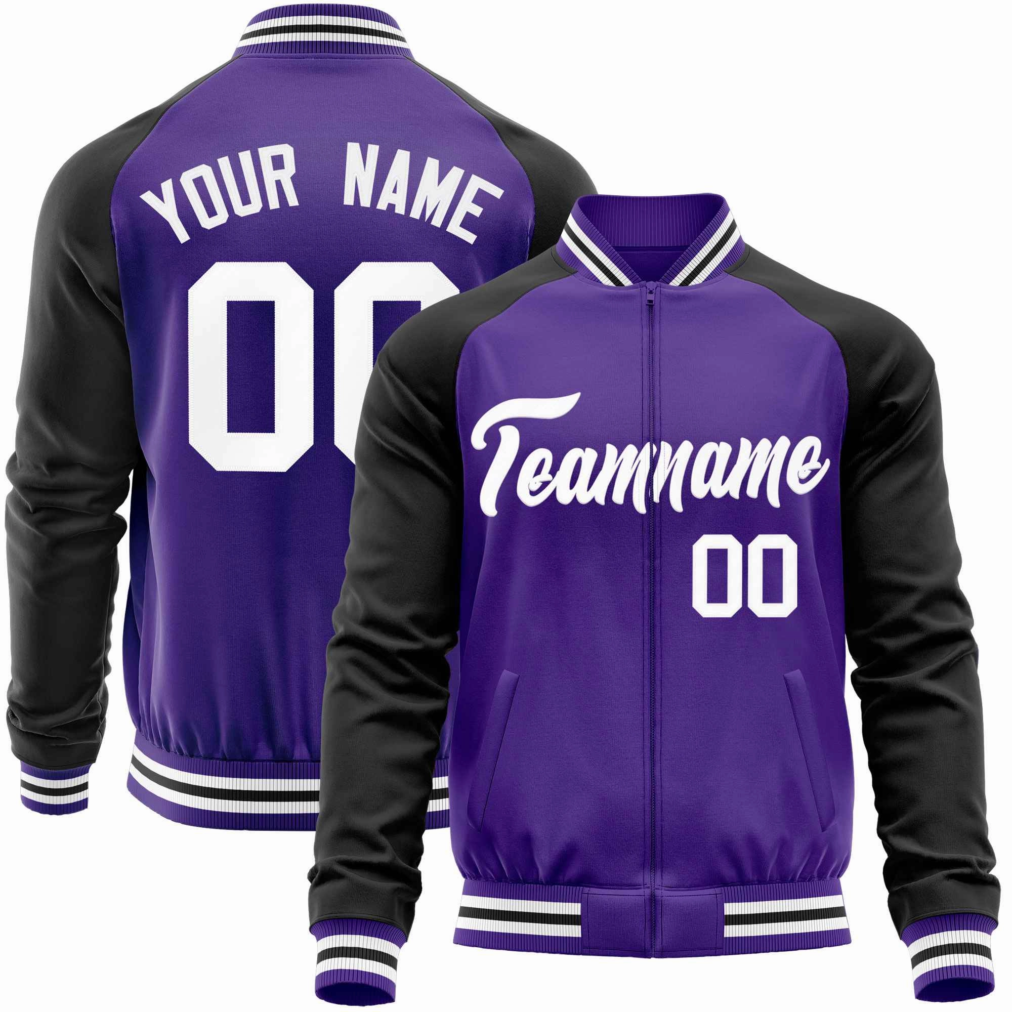 Custom Raglan Sleeves  Lightweight Varsity Jacket Personalized Stitched Letters & Number Letterman Baseball Coat