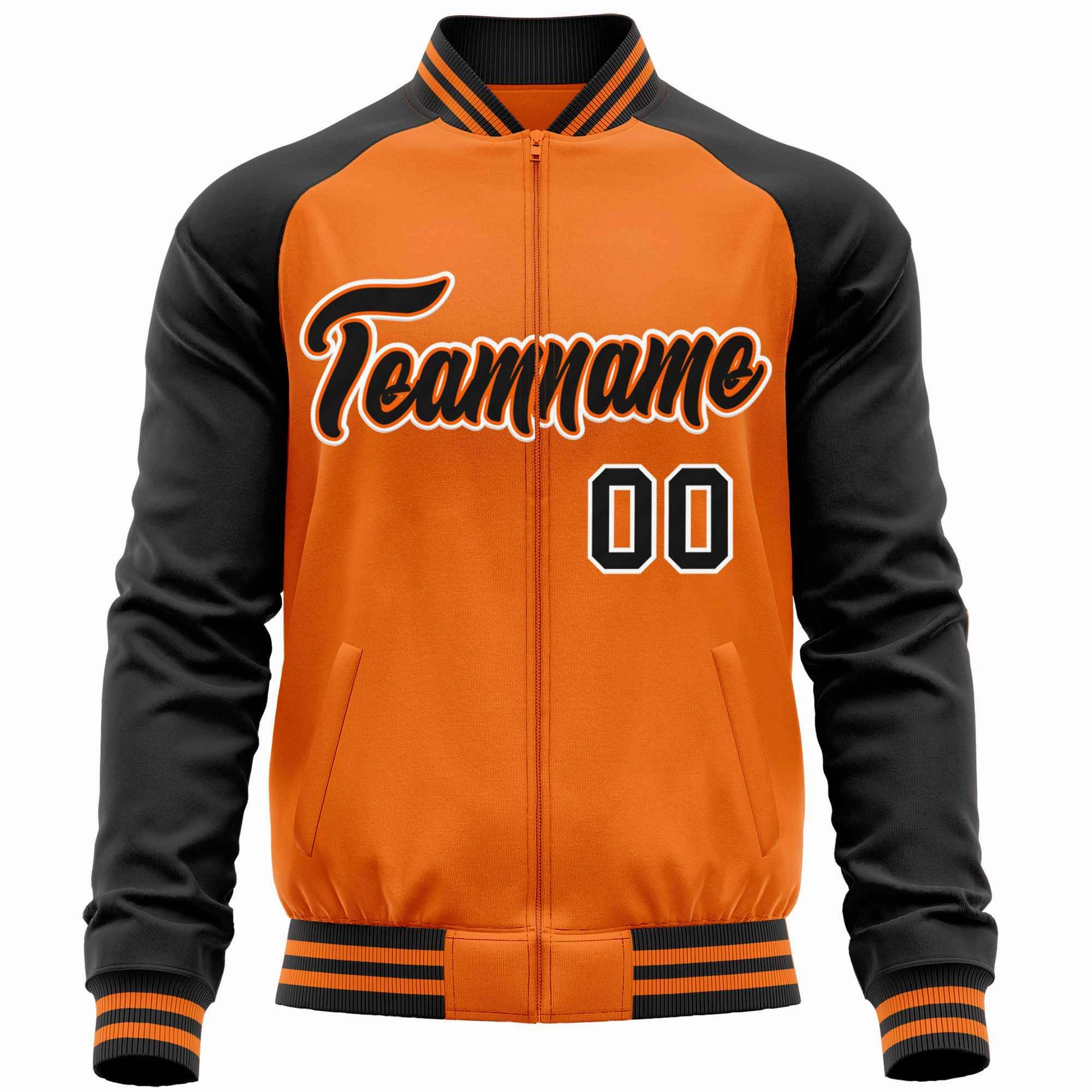 Custom Raglan Sleeves  Lightweight Varsity Jacket Personalized Stitched Letters & Number Letterman Baseball Coat