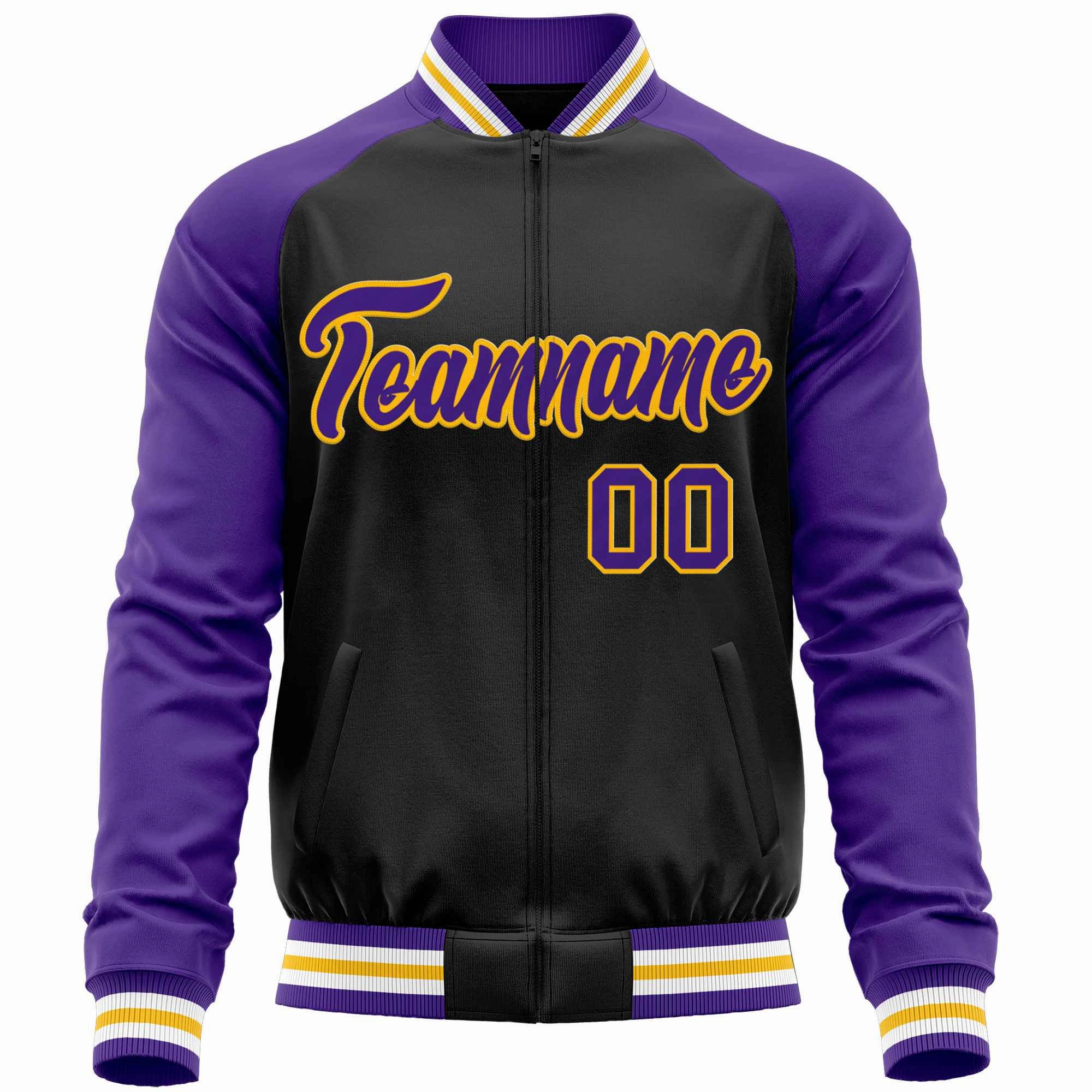 Custom Raglan Sleeves  Lightweight Varsity Jacket Personalized Stitched Letters & Number Letterman Baseball Coat