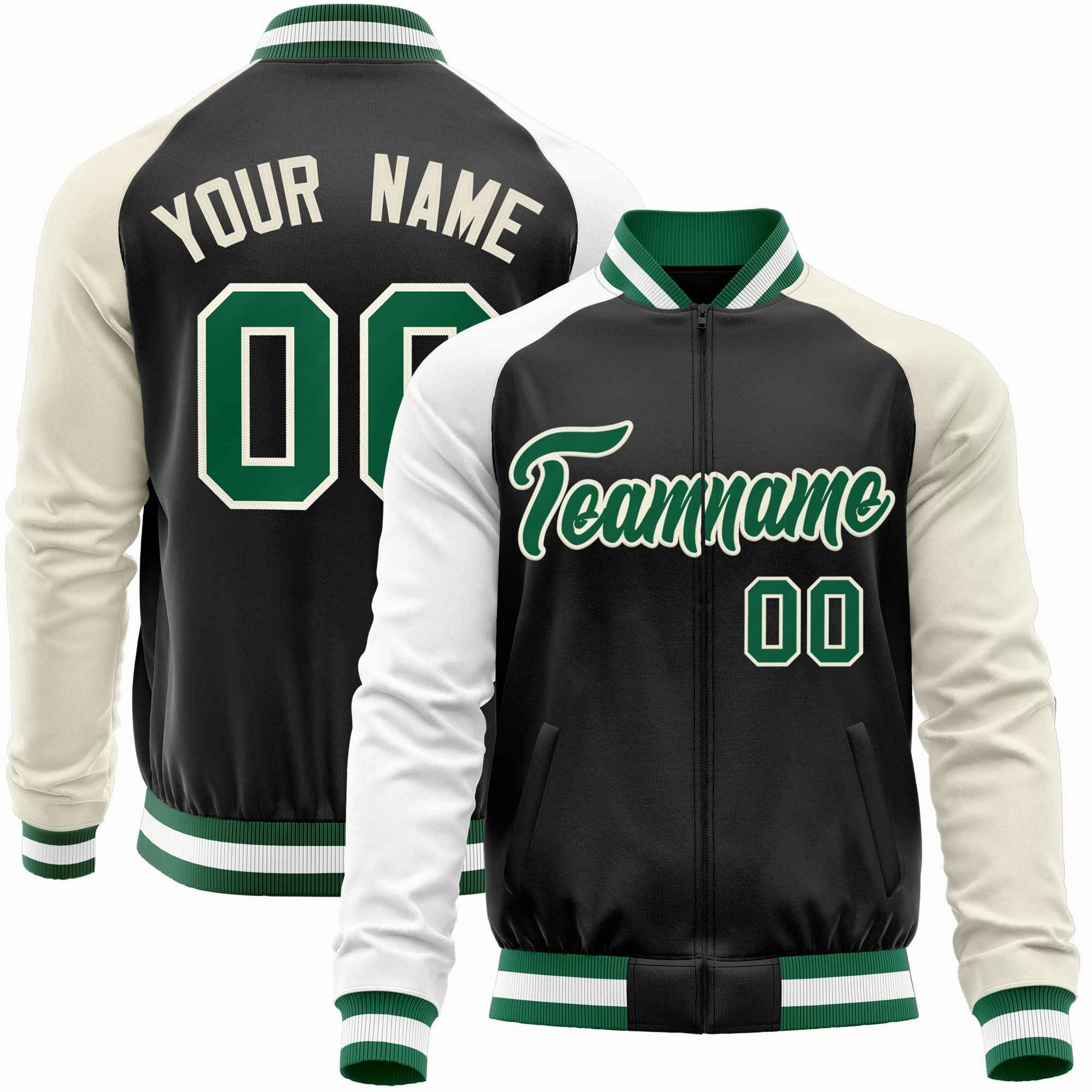 Custom Raglan Sleeves  Lightweight Varsity Jacket Personalized Stitched Letters & Number Letterman Baseball Coat