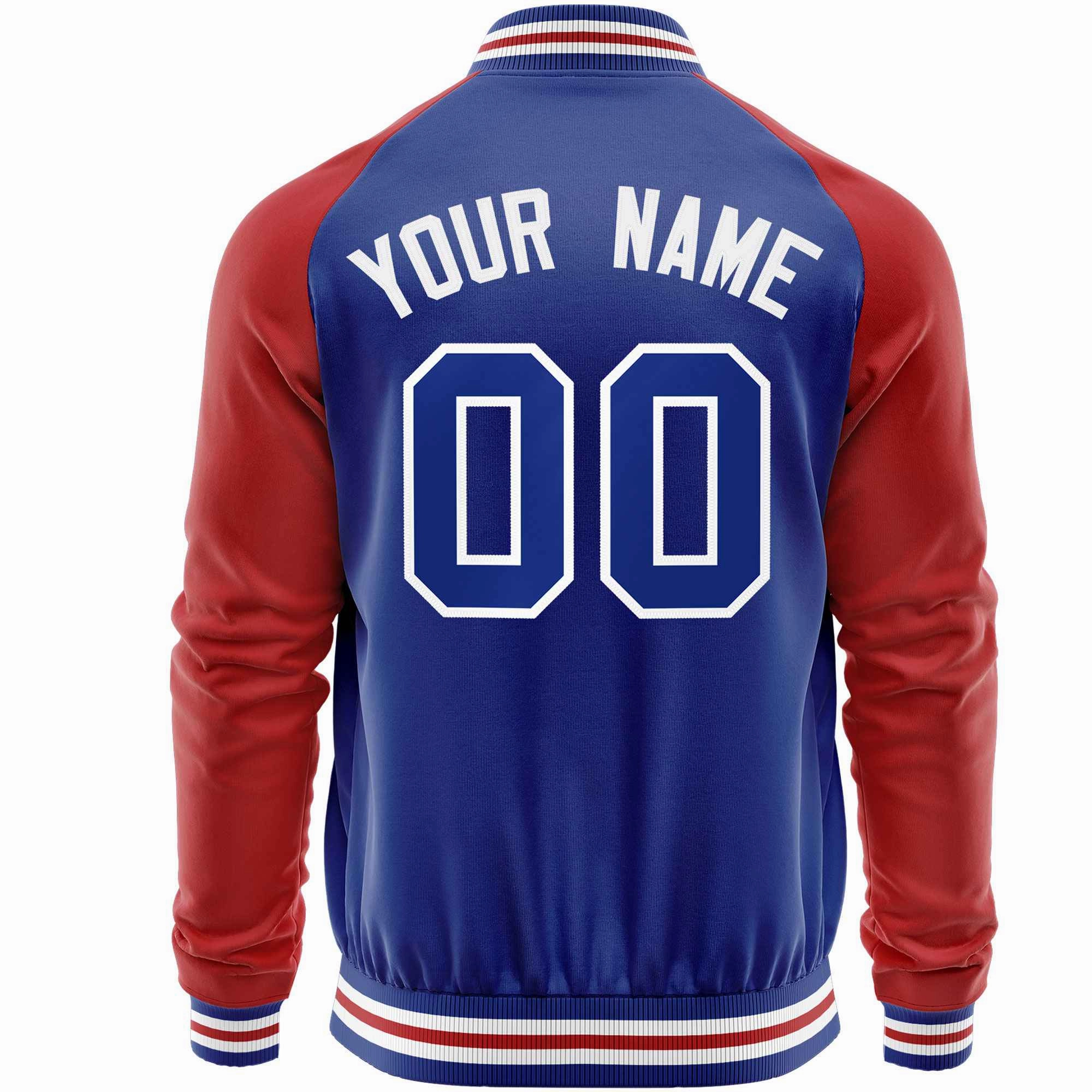 Custom Raglan Sleeves  Lightweight Varsity Jacket Personalized Stitched Letters & Number Letterman Baseball Coat