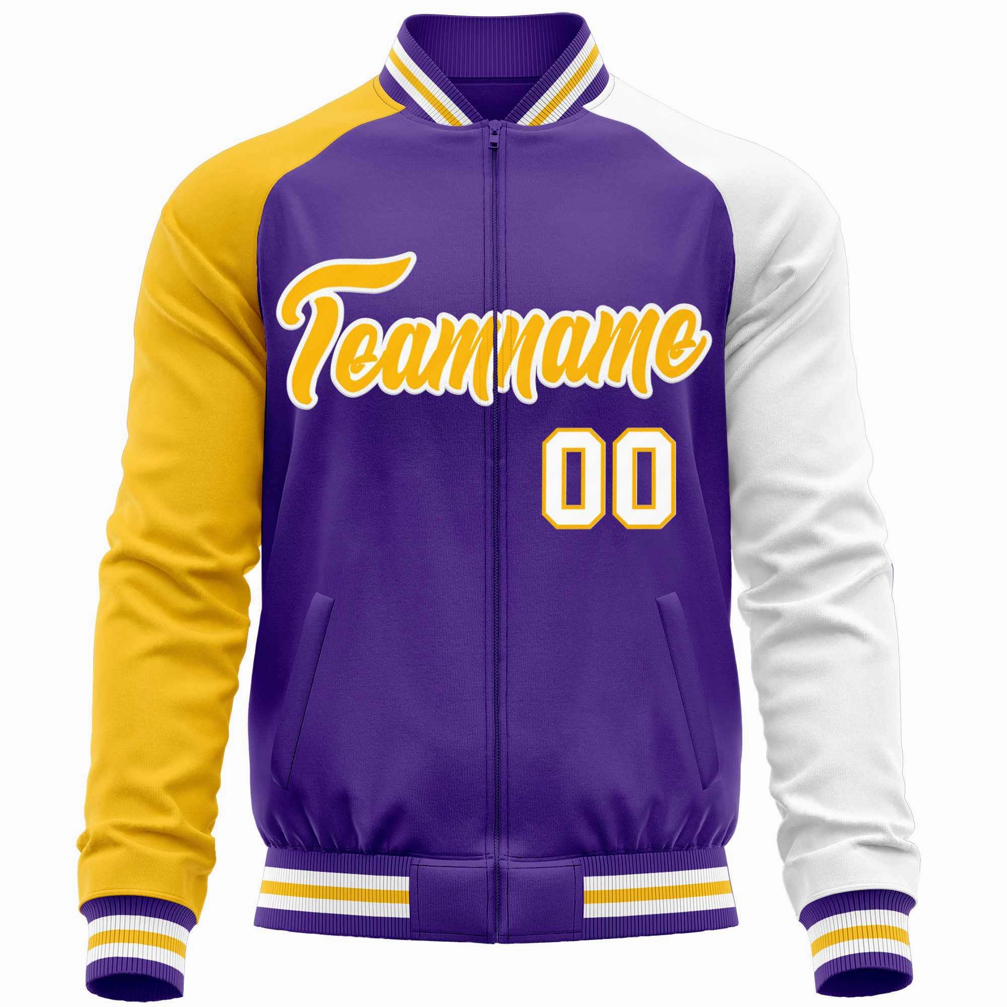 Custom Raglan Sleeves  Lightweight Varsity Jacket Personalized Stitched Letters & Number Letterman Baseball Coat