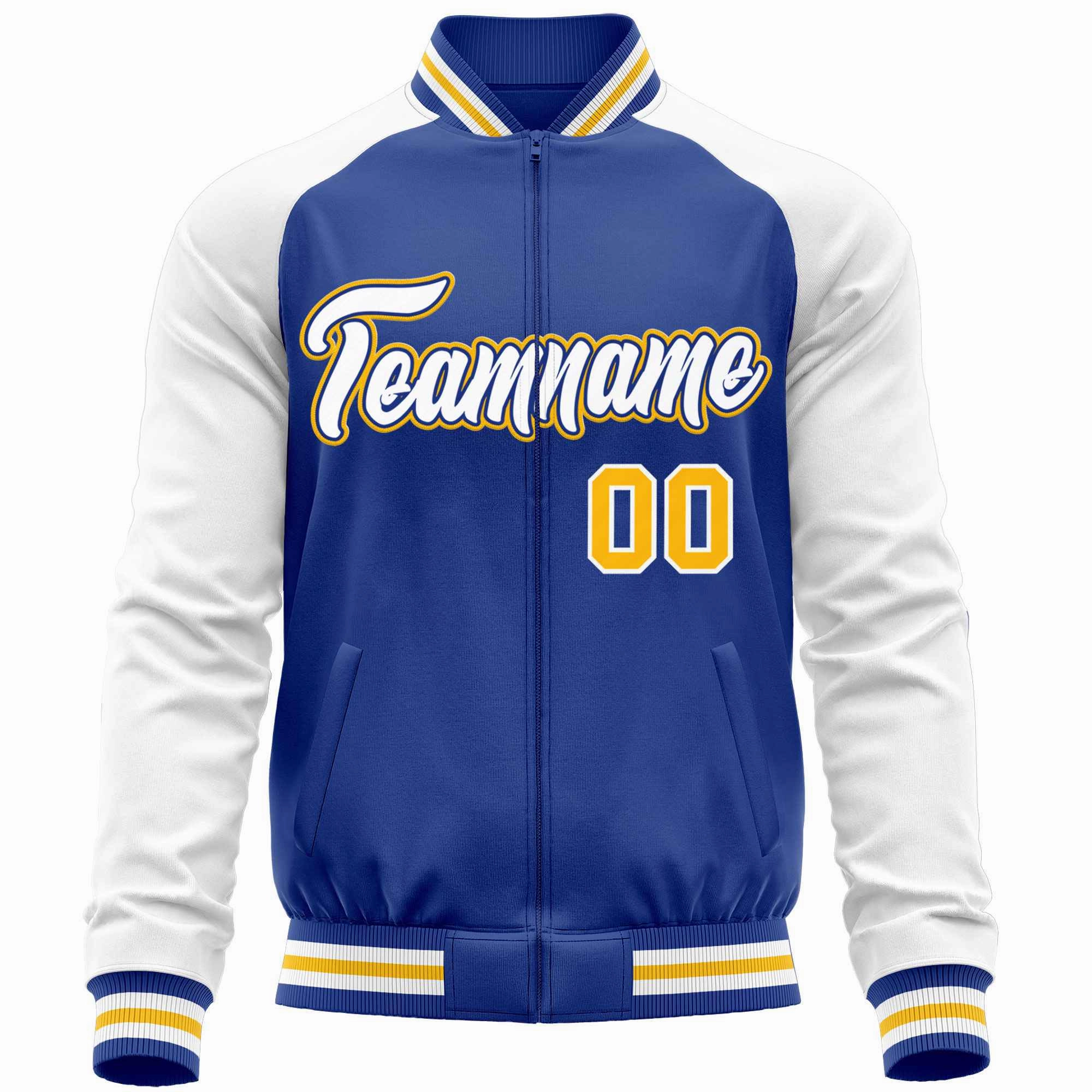 Custom Raglan Sleeves  Lightweight Varsity Jacket Personalized Stitched Letters & Number Letterman Baseball Coat