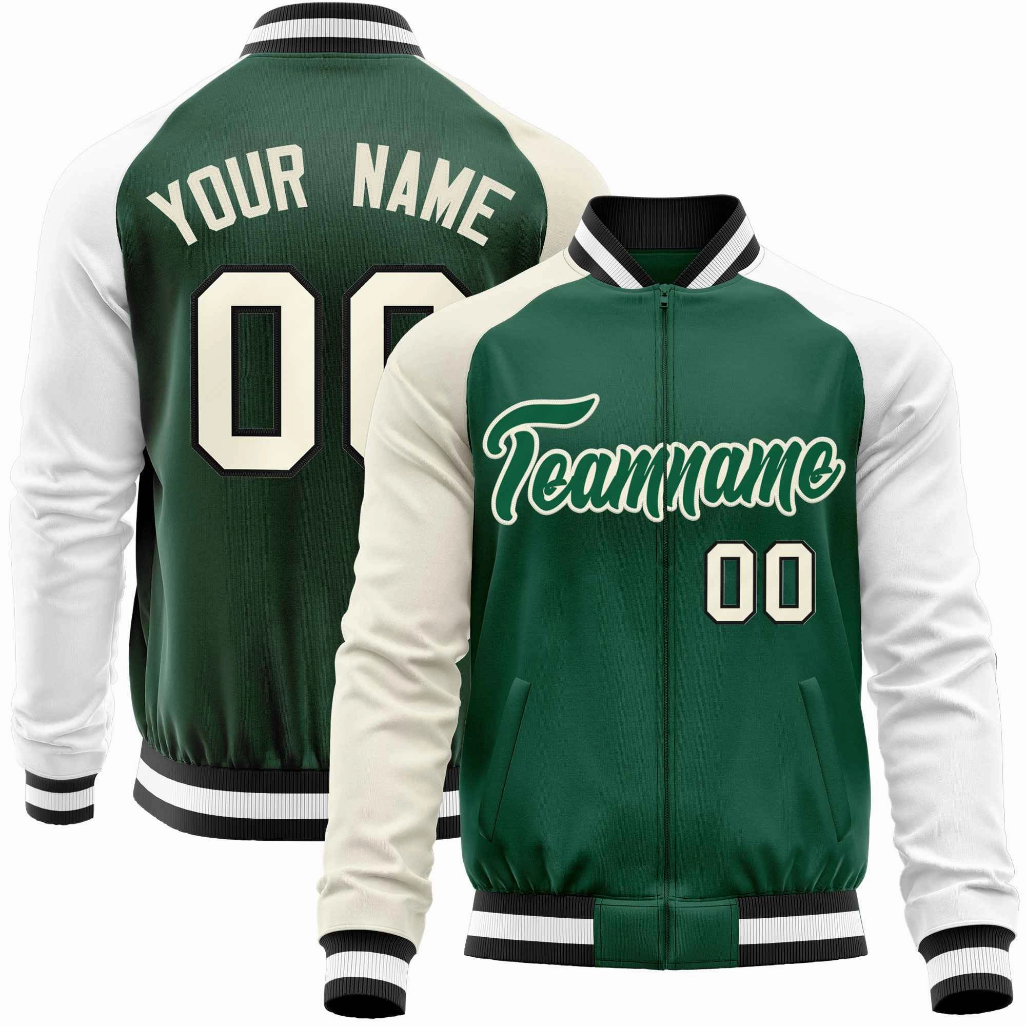 Custom Raglan Sleeves  Lightweight Varsity Jacket Personalized Stitched Letters & Number Letterman Baseball Coat