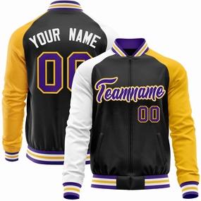 Custom Raglan Sleeves  Lightweight Varsity Jacket Personalized Stitched Letters & Number Letterman Baseball Coat