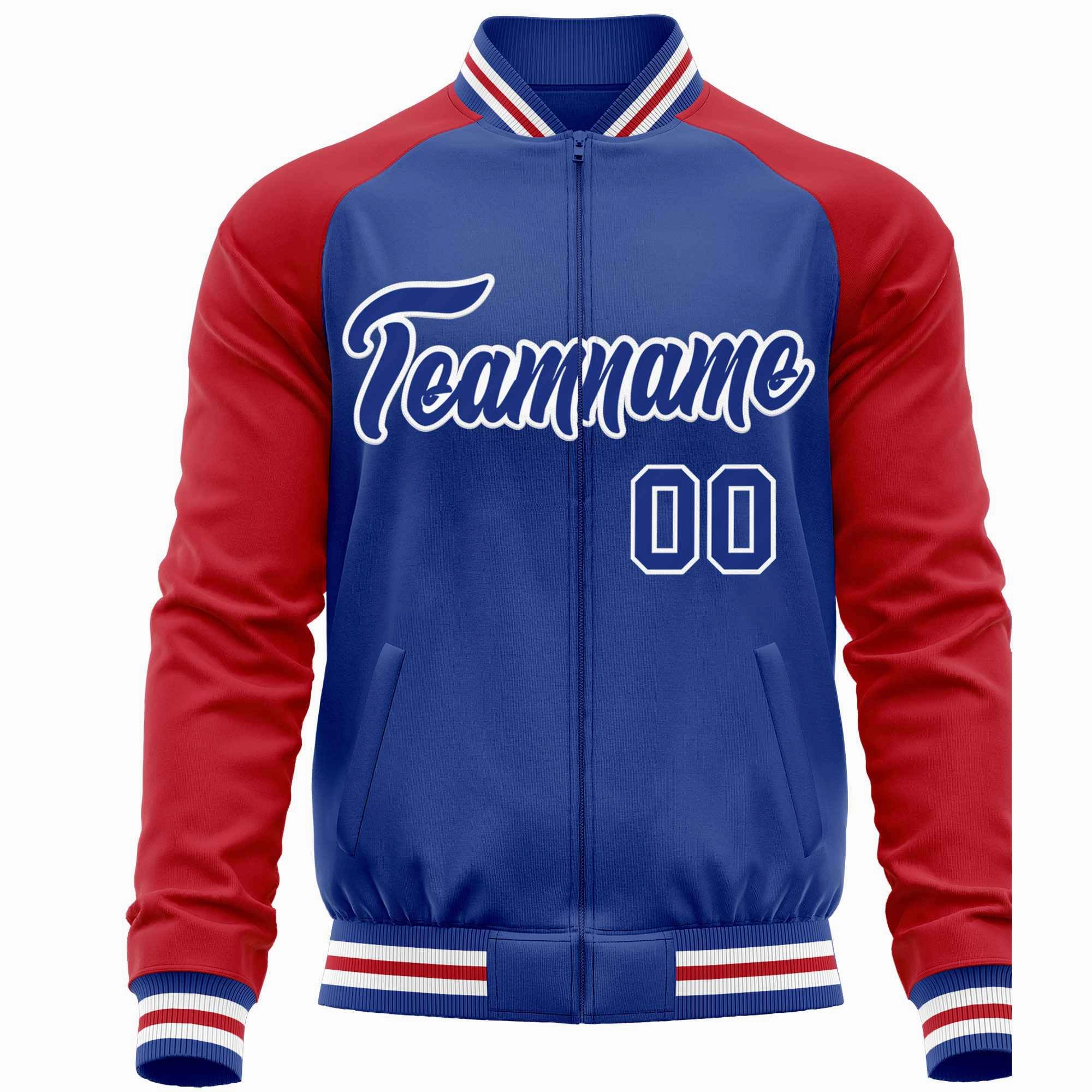 Custom Raglan Sleeves  Lightweight Varsity Jacket Personalized Stitched Letters & Number Letterman Baseball Coat