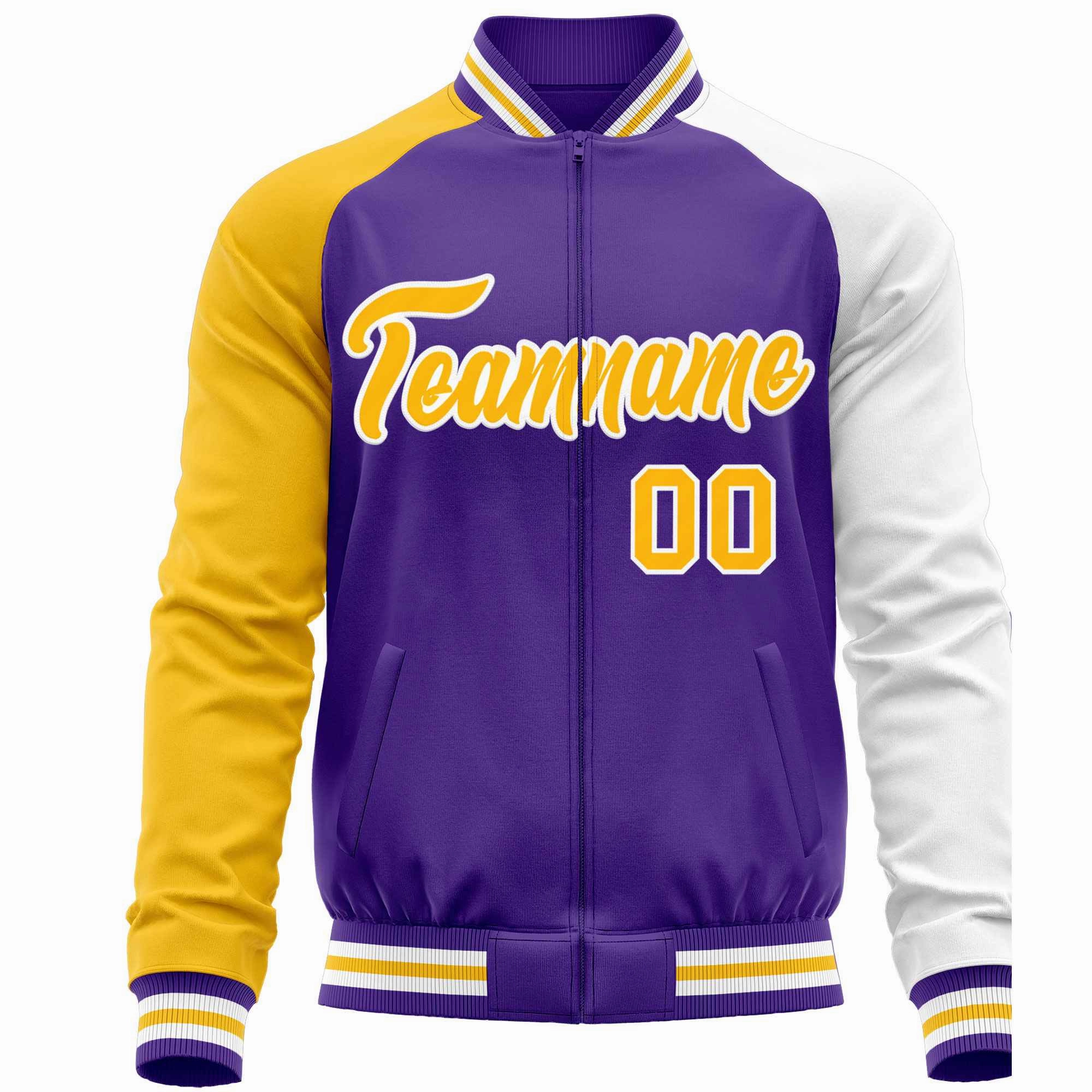 Custom Raglan Sleeves  Lightweight Varsity Jacket Personalized Stitched Letters & Number Letterman Baseball Coat