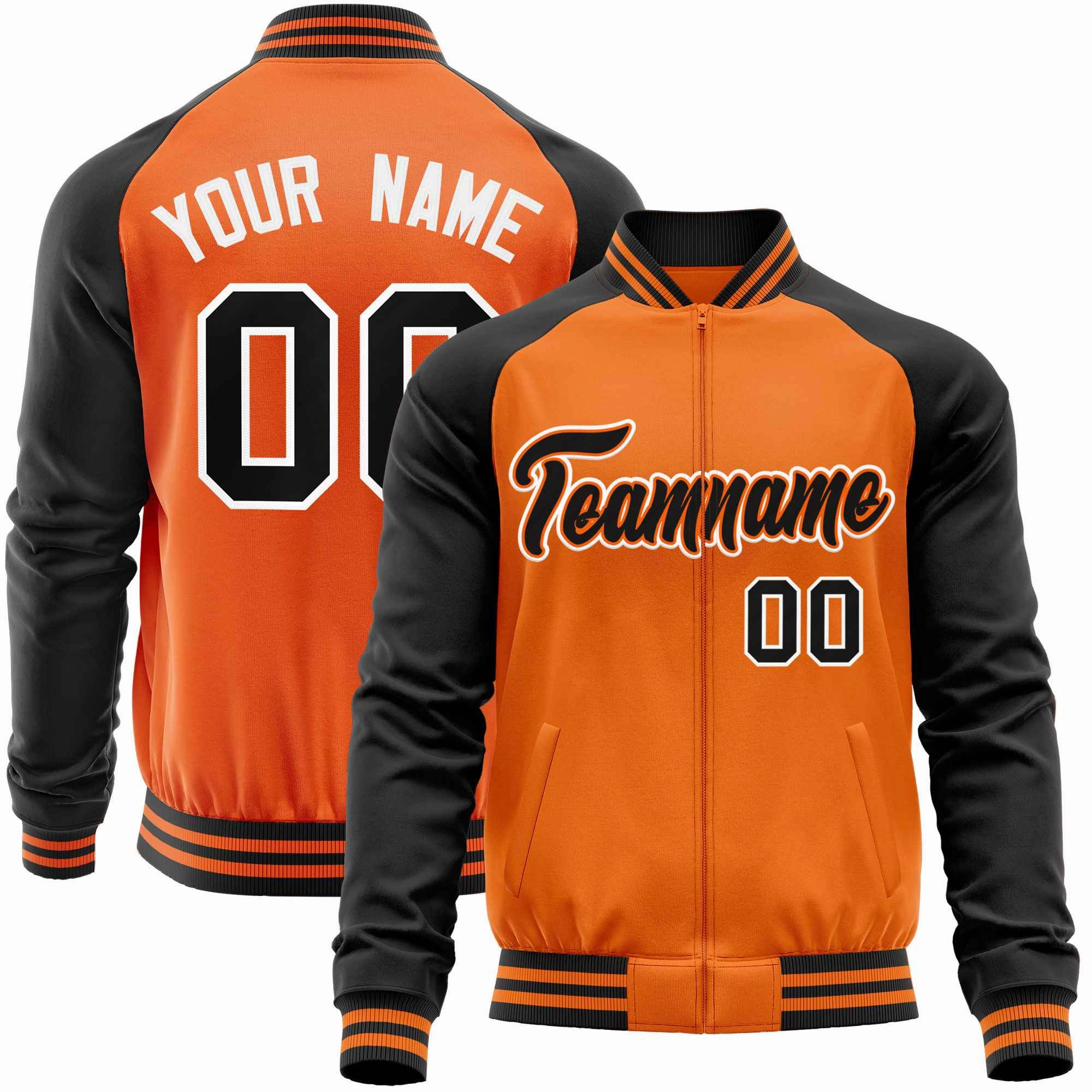 Custom Raglan Sleeves  Lightweight Varsity Jacket Personalized Stitched Letters & Number Letterman Baseball Coat