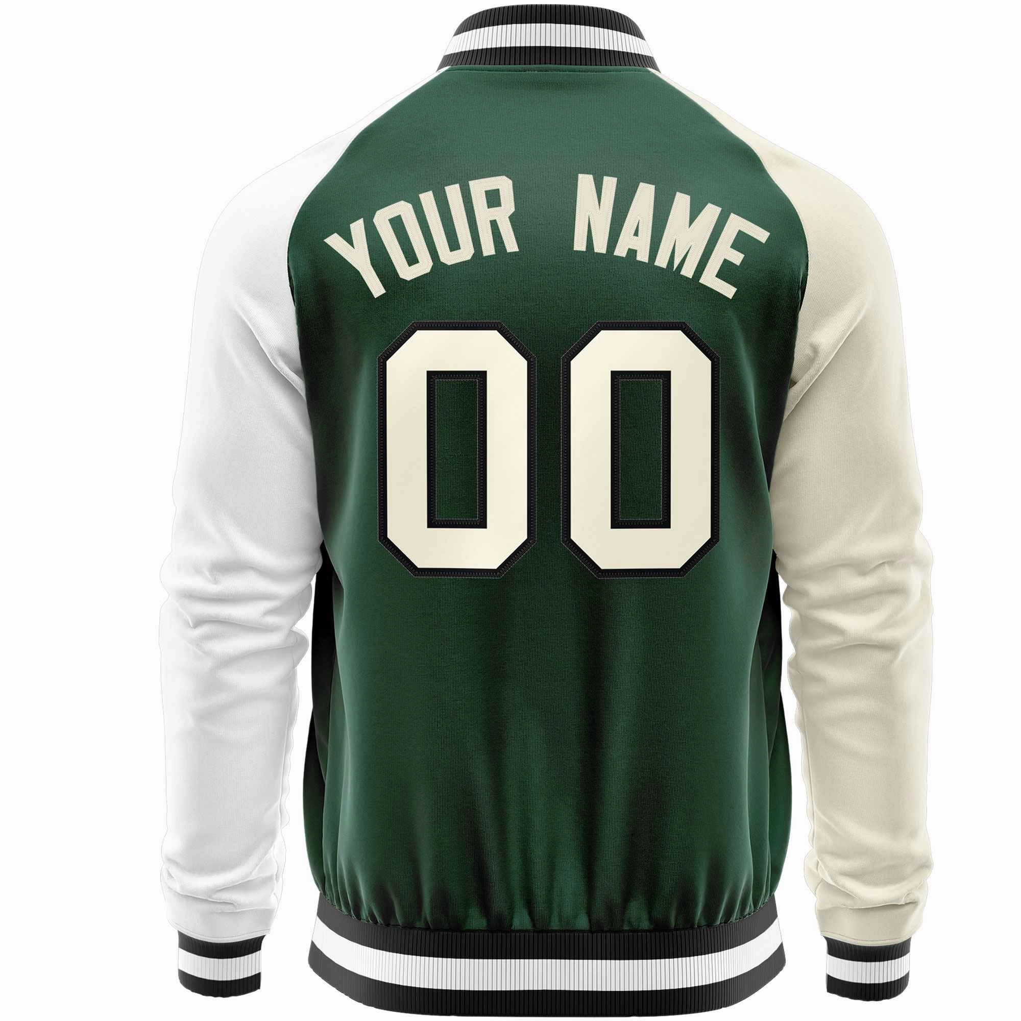 Custom Raglan Sleeves  Lightweight Varsity Jacket Personalized Stitched Letters & Number Letterman Baseball Coat