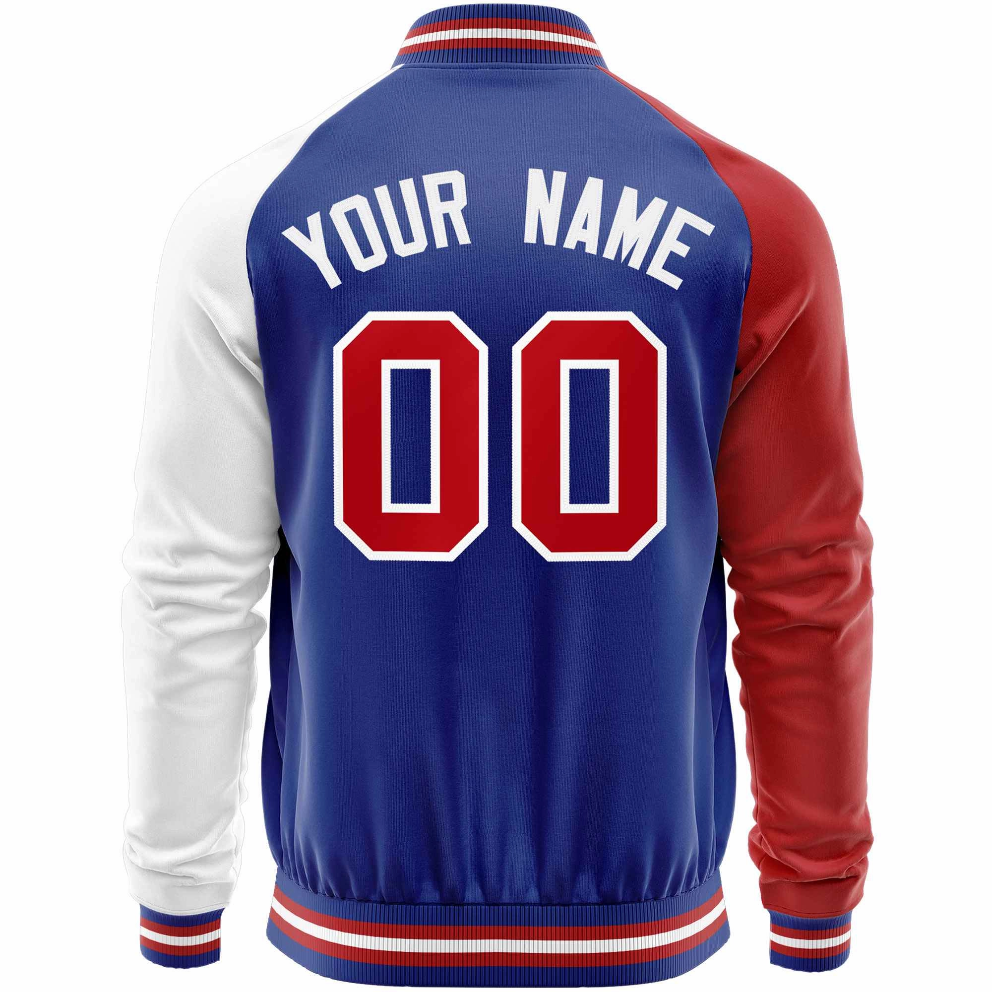 Custom Raglan Sleeves  Lightweight Varsity Jacket Personalized Stitched Letters & Number Letterman Baseball Coat