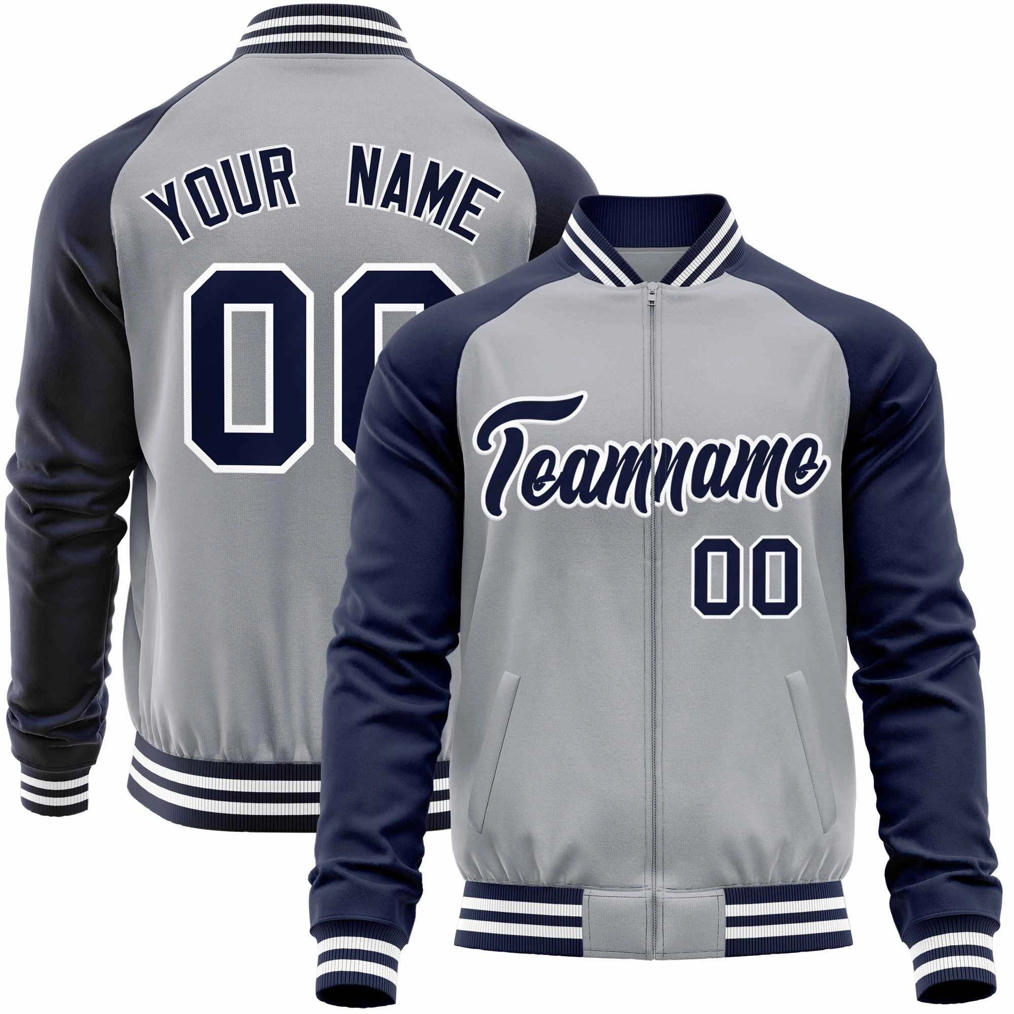 Custom Raglan Sleeves  Lightweight Varsity Jacket Personalized Stitched Letters & Number Letterman Baseball Coat
