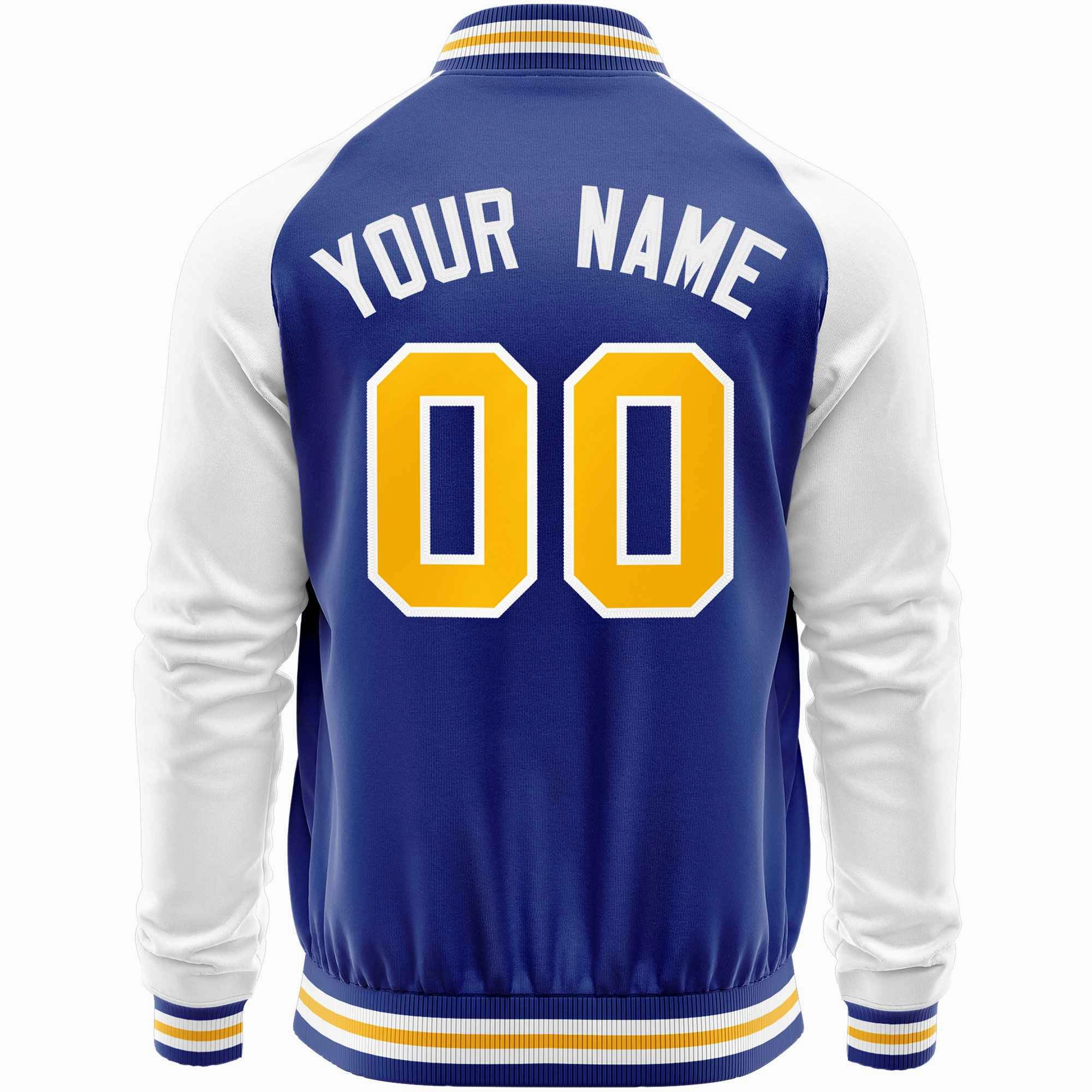 Custom Raglan Sleeves  Lightweight Varsity Jacket Personalized Stitched Letters & Number Letterman Baseball Coat