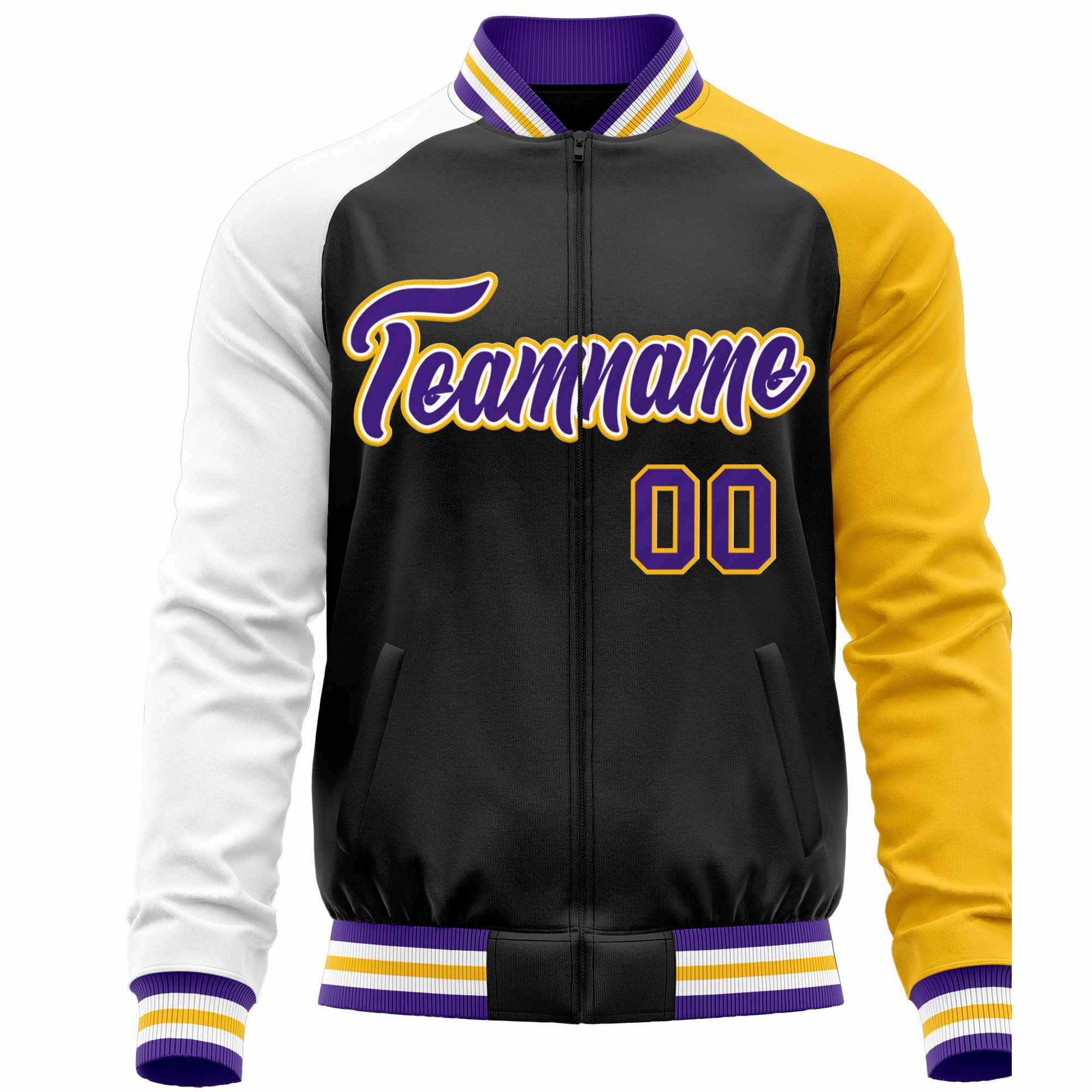 Custom Raglan Sleeves  Lightweight Varsity Jacket Personalized Stitched Letters & Number Letterman Baseball Coat