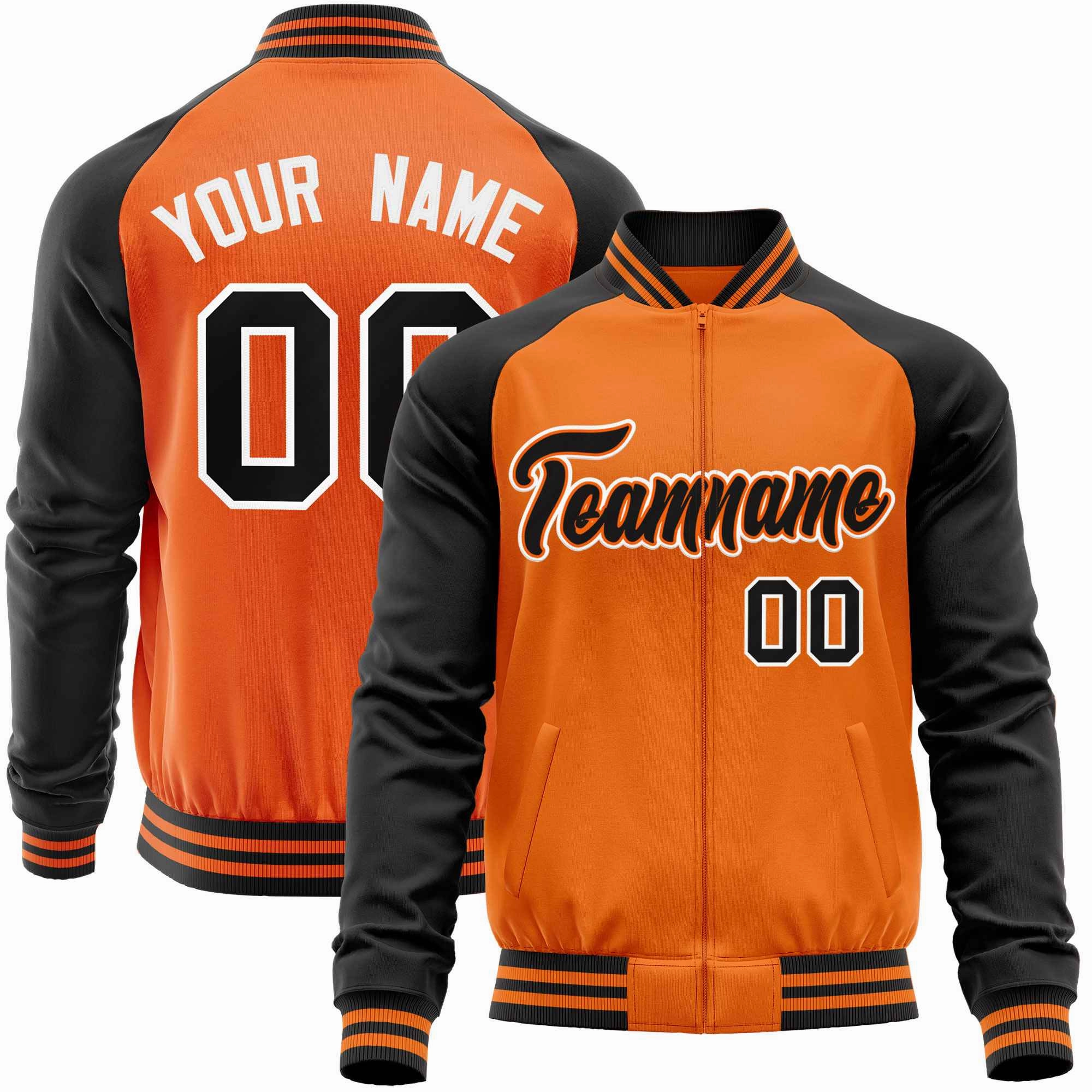 Custom Raglan Sleeves  Lightweight Varsity Jacket Personalized Stitched Letters & Number Letterman Baseball Coat