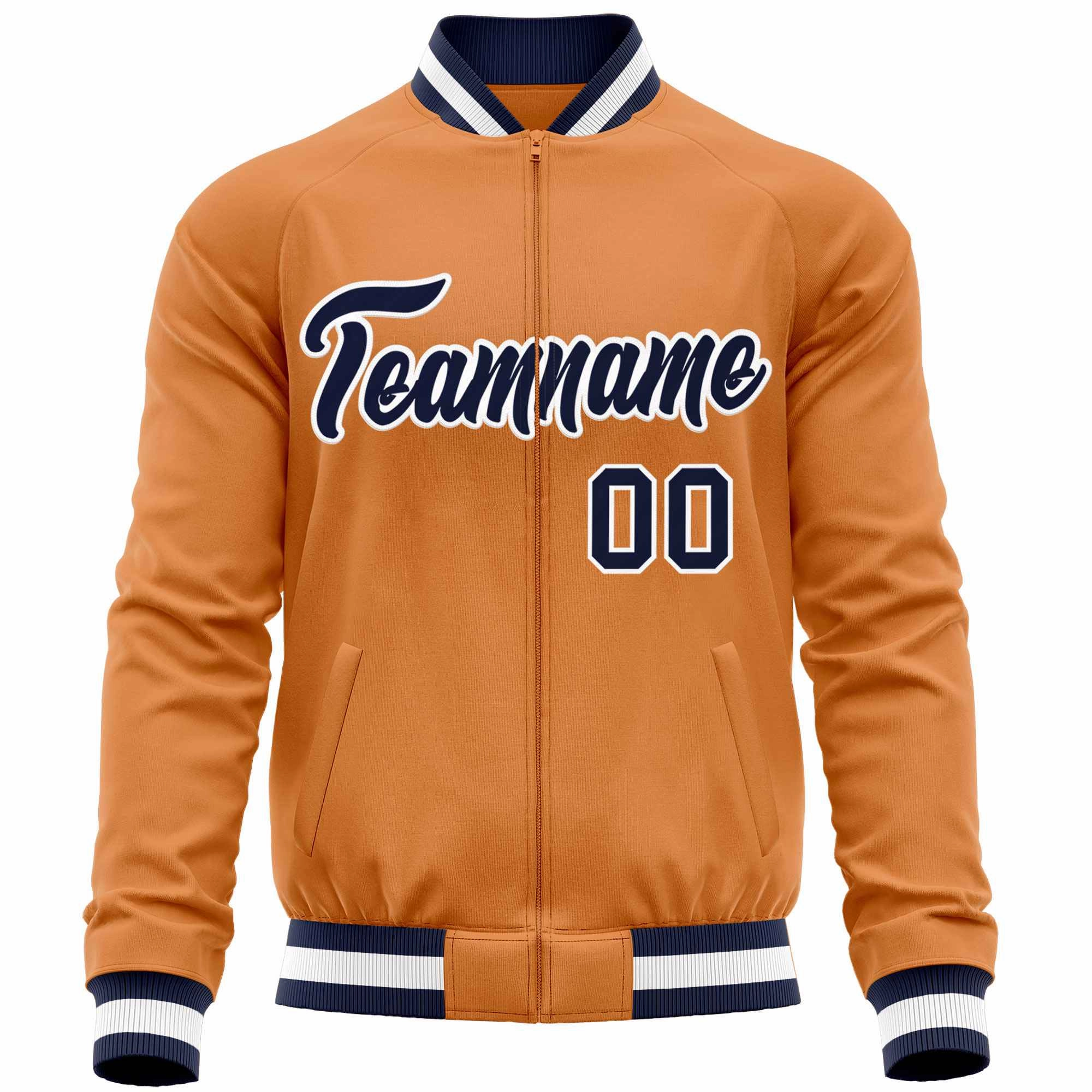 Custom Raglan Sleeves Stitched Letters & Number Cotton Blend Letterman Baseball Jacket For Men