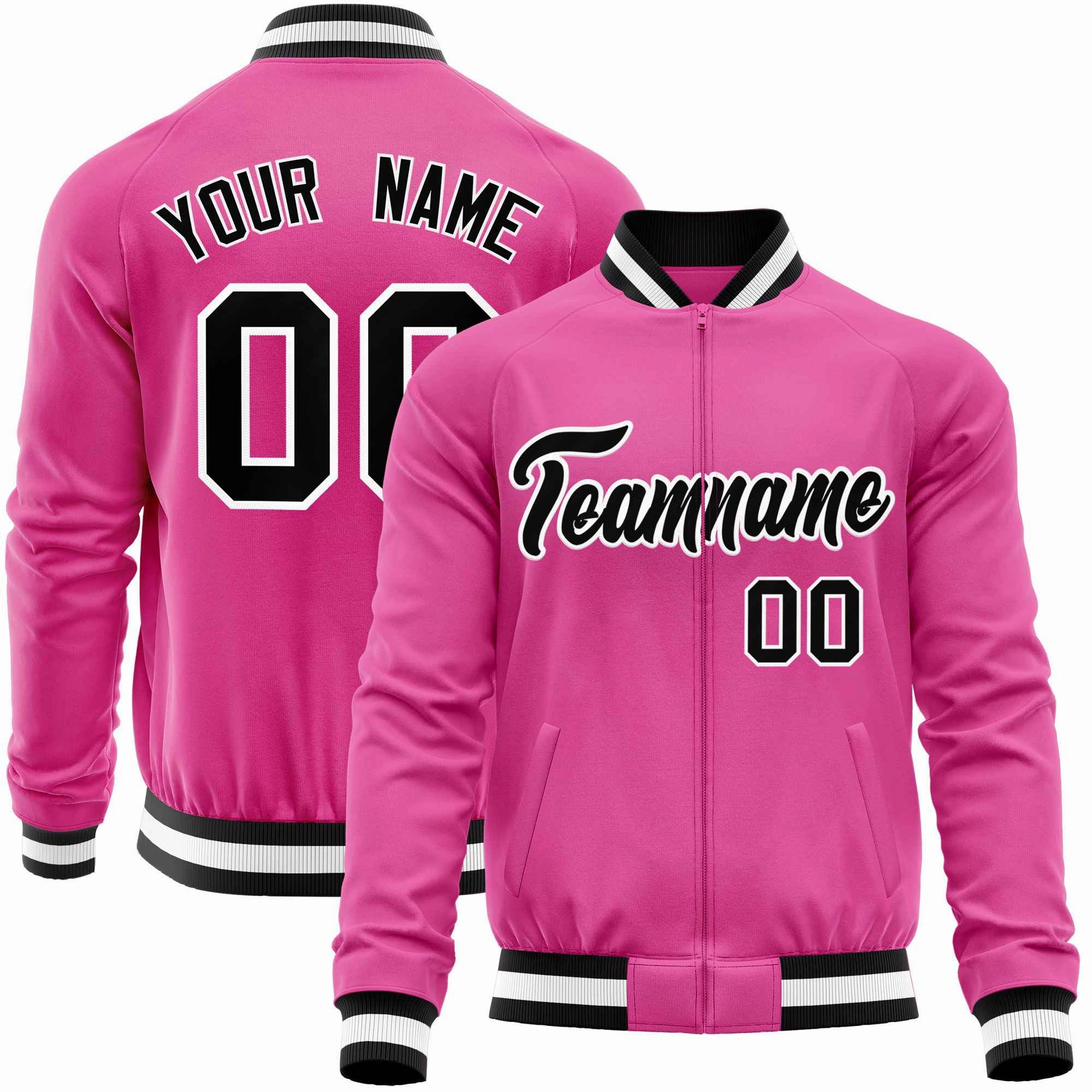 Custom Raglan Sleeves Stitched Letters & Number Cotton Blend Letterman Baseball Jacket For Men
