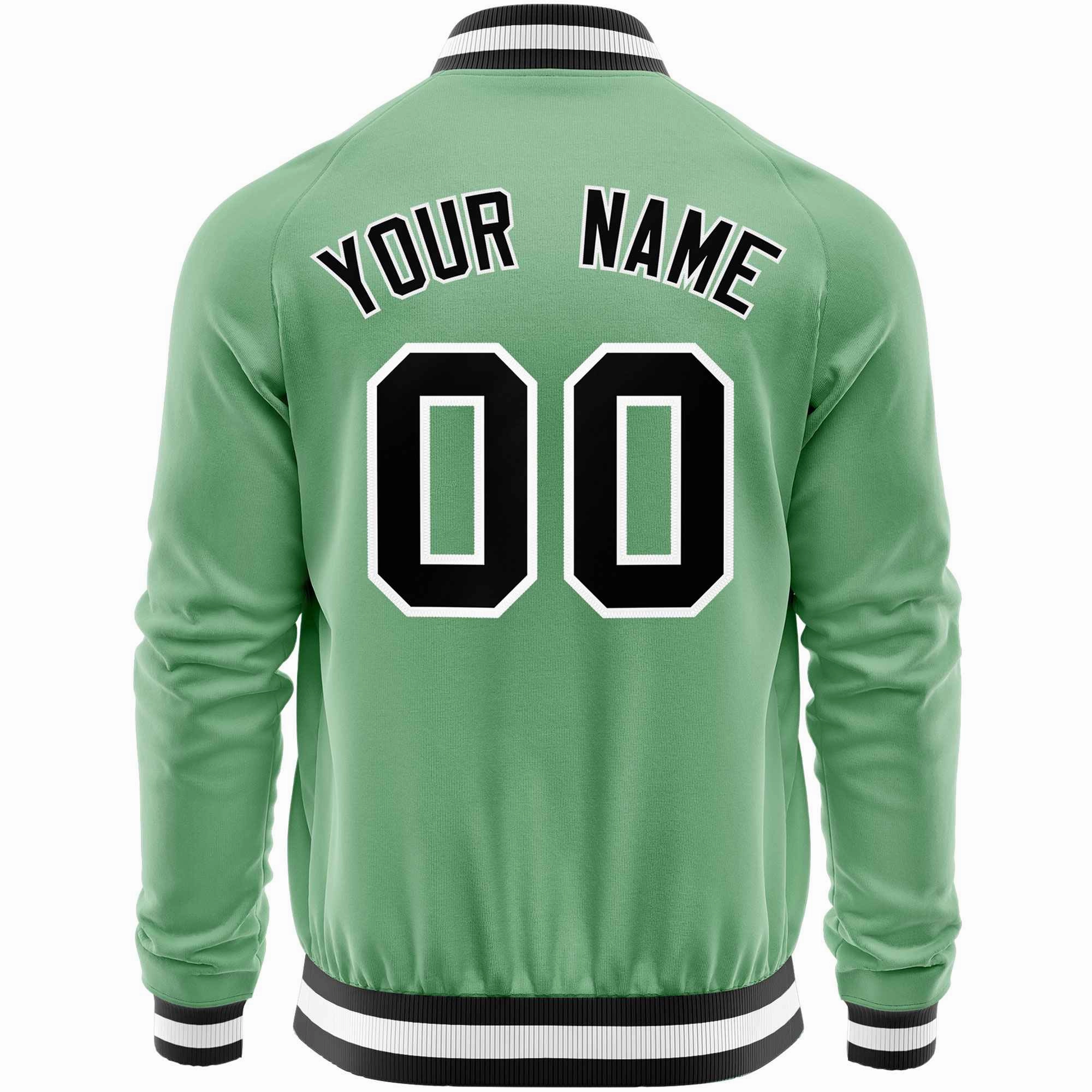 Custom Raglan Sleeves Stitched Letters & Number Cotton Blend Letterman Baseball Jacket For Men