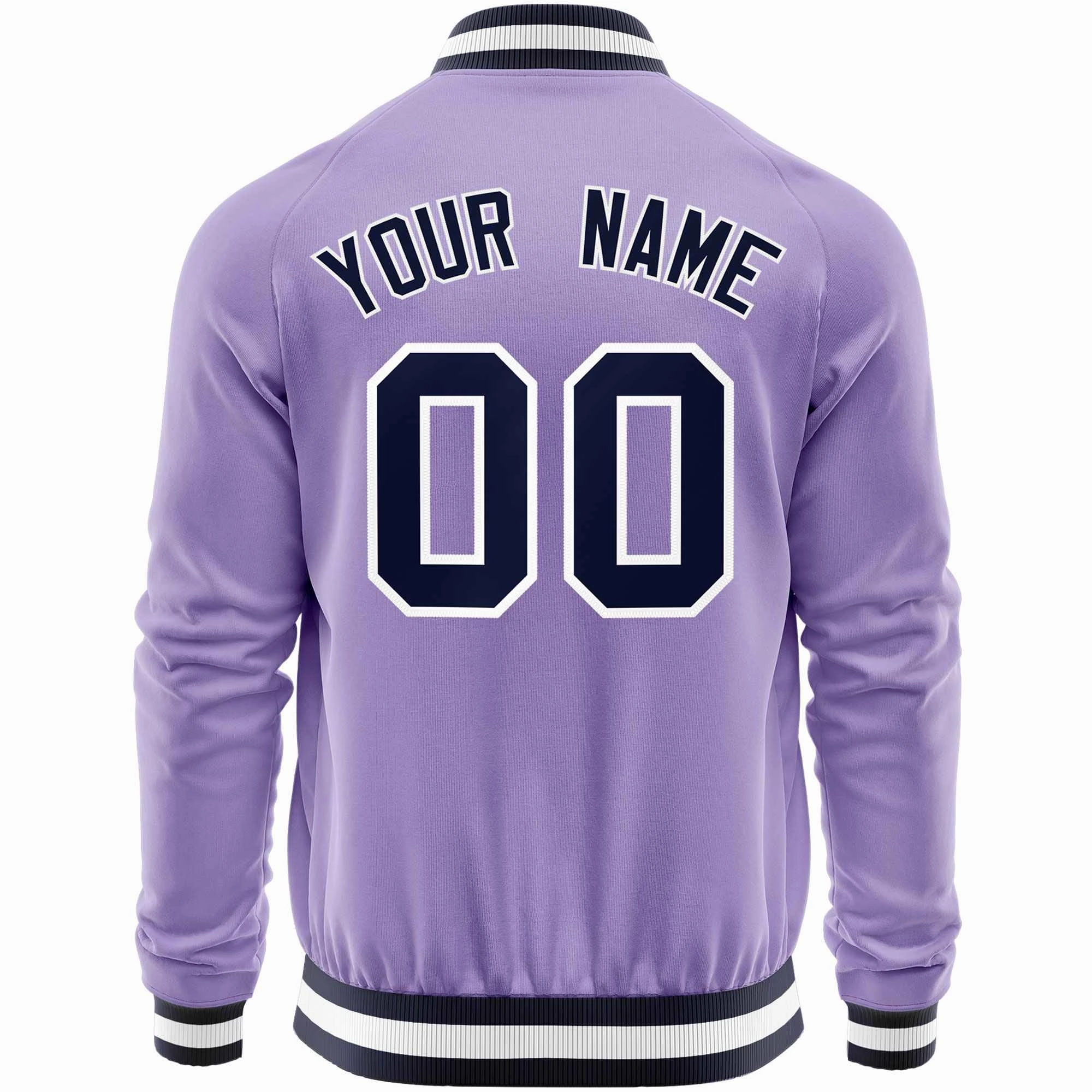 Custom Raglan Sleeves Stitched Letters & Number Cotton Blend Letterman Baseball Jacket For Men