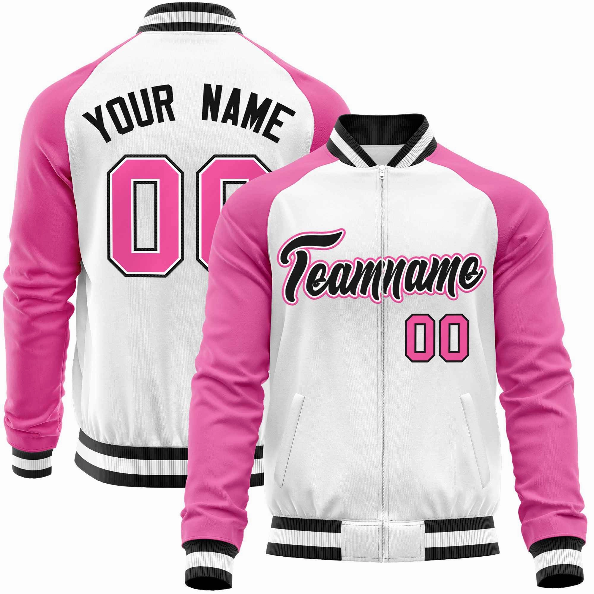 Custom Raglan Sleeves Stitched Letters & Number Cotton Blend Letterman Baseball Jacket For Men