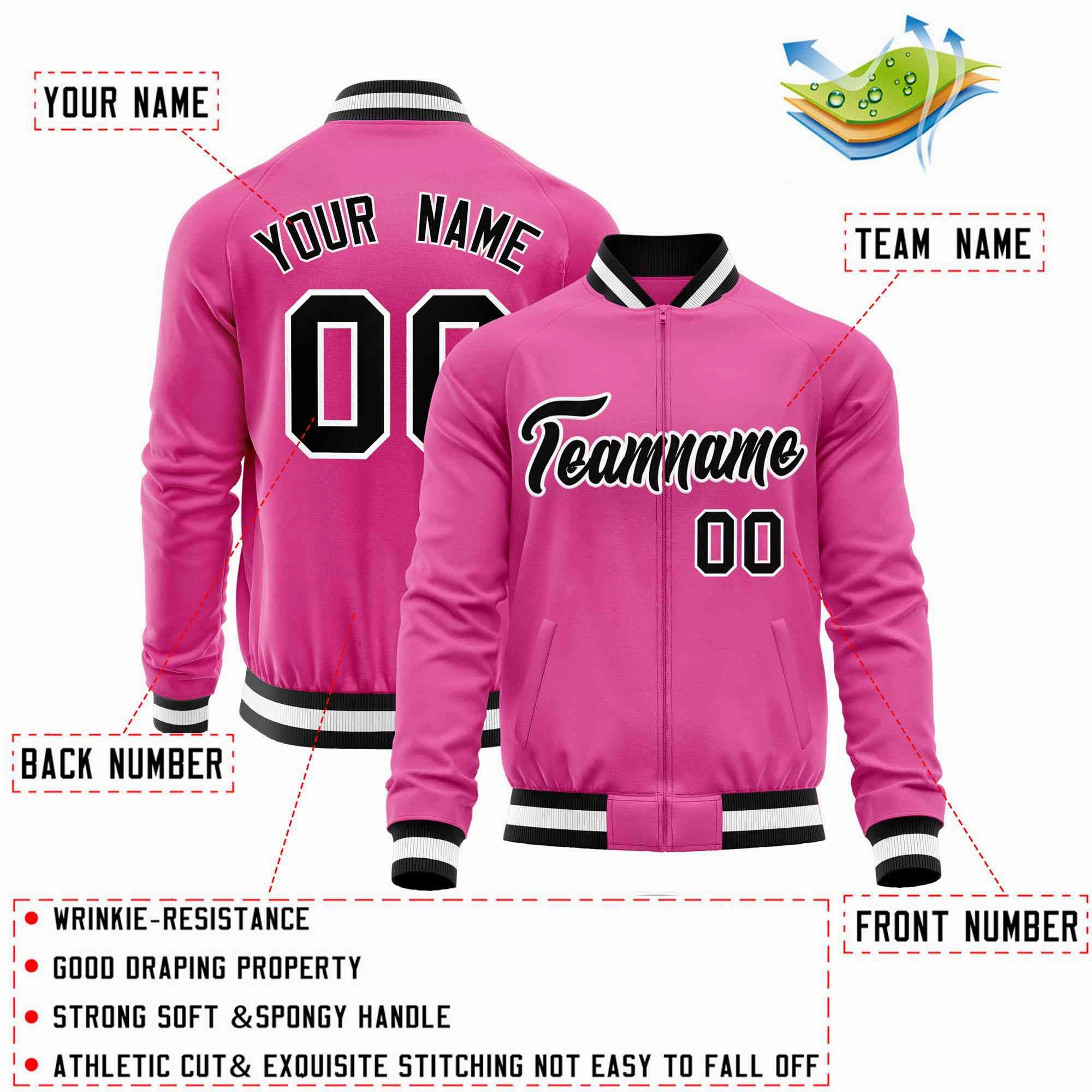 Custom Raglan Sleeves Stitched Letters & Number Cotton Blend Letterman Baseball Jacket For Men