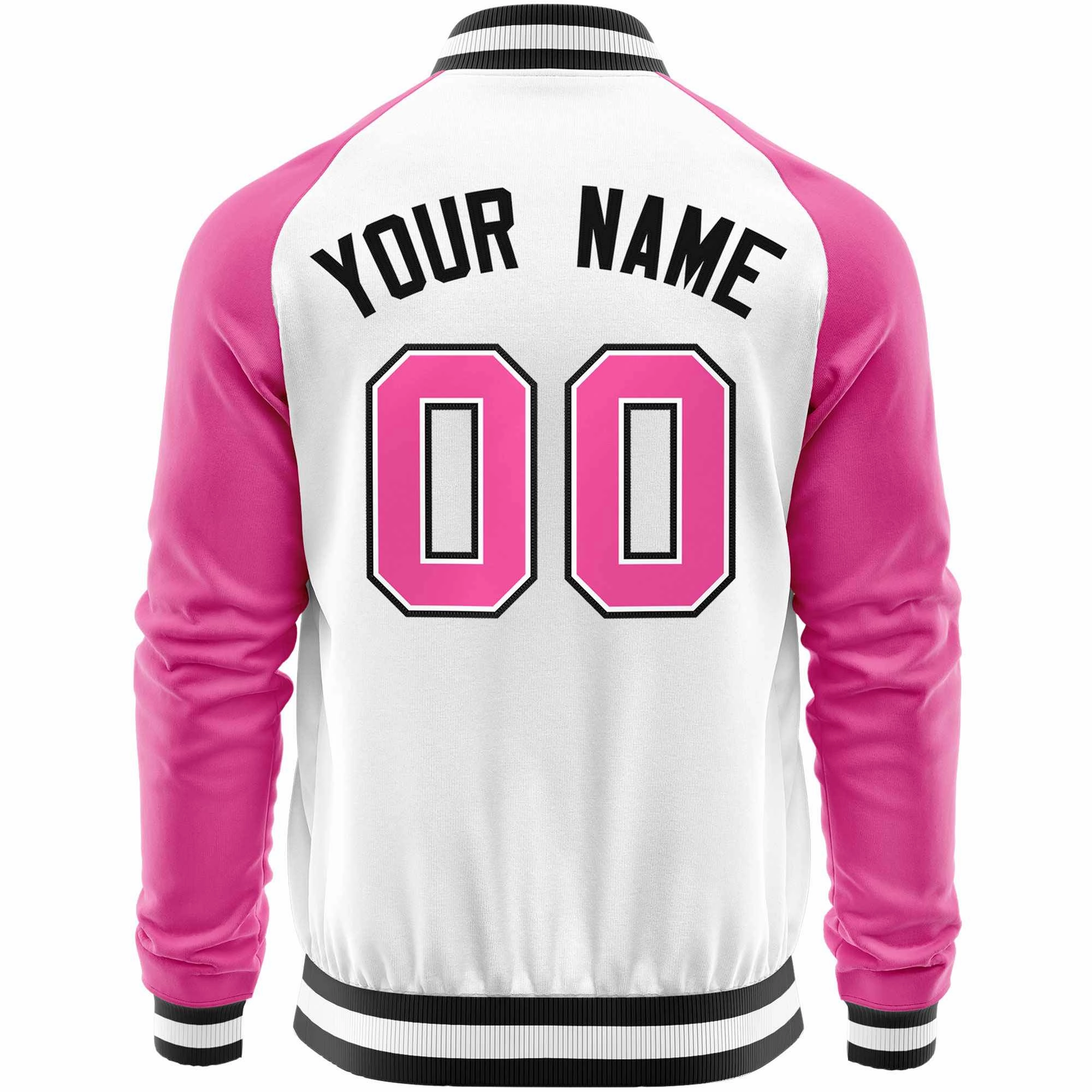 Custom Raglan Sleeves Stitched Letters & Number Cotton Blend Letterman Baseball Jacket For Men