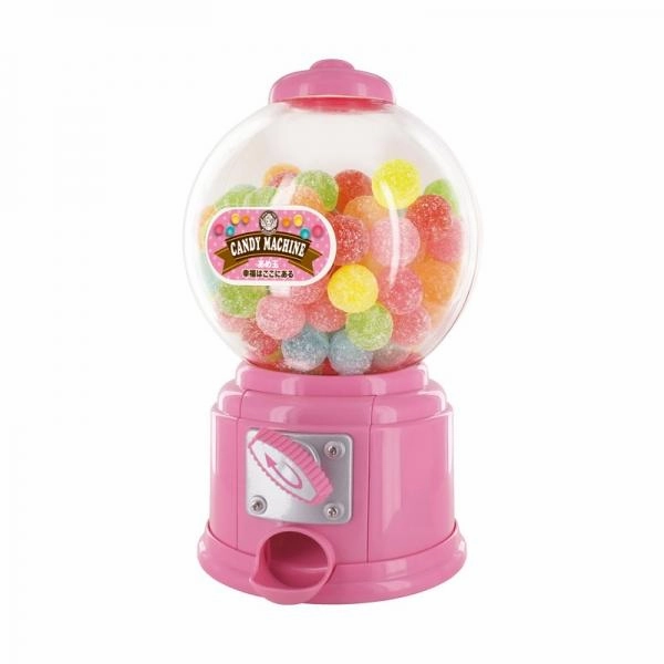 Cute Sweets Mini Candy Machine Bubble Gumball Dispenser Coin Bank Kids Toy Pink