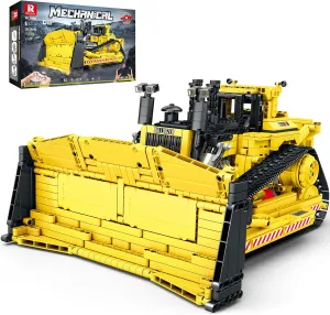 D11 Bulldozer Building Set,APP Remote Control Loader RC Bulldozer Construction Toy with 2.4GHz Multi-Player Mode 22001,Tractor for Kids Birthday,1836PCS