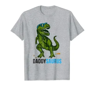 Daddysaurus T Shirt T Rex Daddy Saurus-Dad Fathers Day Gift