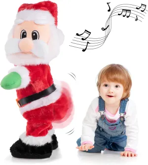 Dancing Santa Claus - Dancing Electric Christmas Stuffed Plush Doll Singing English Song Xmas Santa Toys for Kids