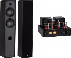 Dayton Audio Floor Standing Stereo System - Black