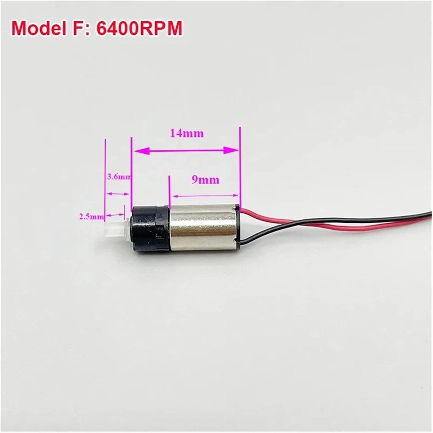 DC 3V 3.7V 46RPM-6400RPM Tiny Mini 6mm Planetary Gearbox Corless Gear Motor Engine DIY Toy Robot Fingerprint Electric Lock(C 1200rpm)