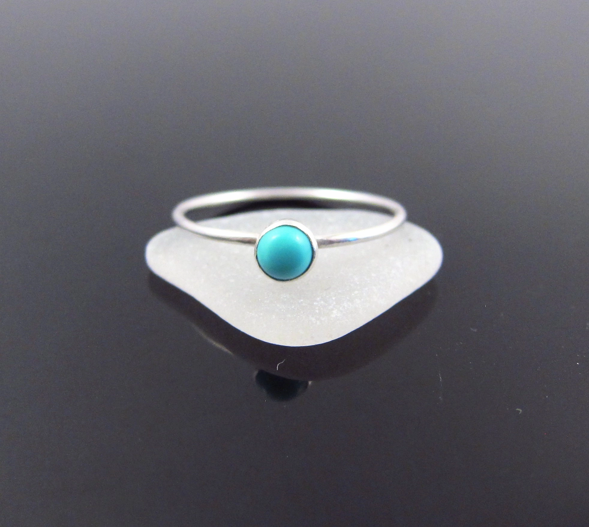 December Birthstone Ring Turquoise-Sterling Silver