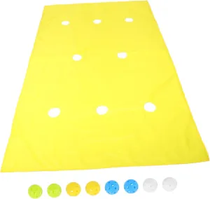 DECHOUS Rolling Game Mat for Team Building Interactive Team Games 1 Set of Hole Tarp Mat Toys for Adults Boys and Girls