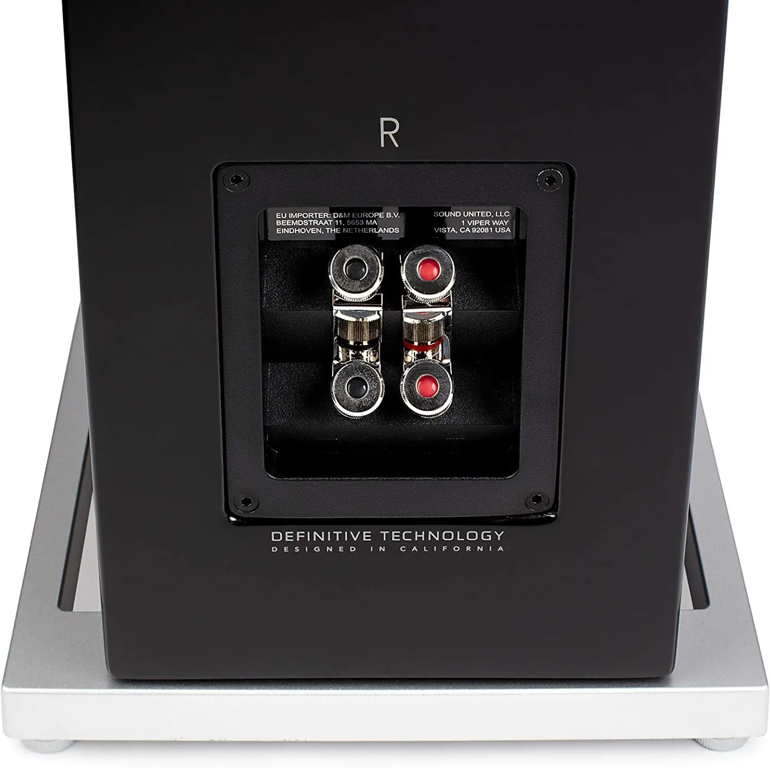 Definitive Technology D15 Demand Series Modern High-Performance 3-Way Tower Speaker (Right-Channel) - Single, Black | Dual 8” Passive Bass Radiators