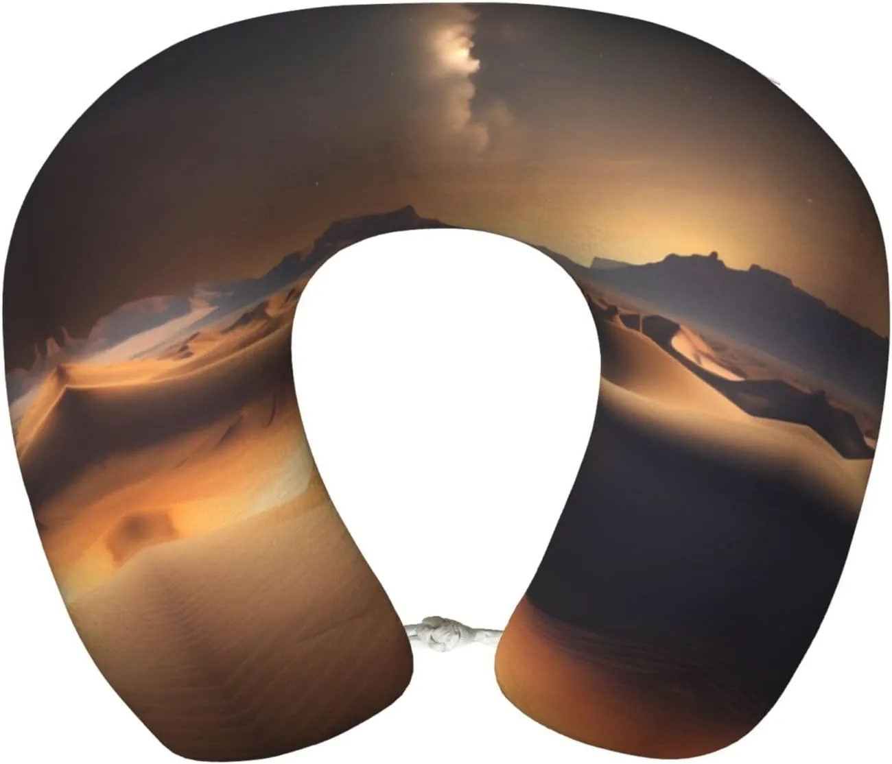 Desert Stars Print Memory Foam Travel Pillow - Comfortable U-Shape Neck Support for Flights, Road Trips, Office Naps