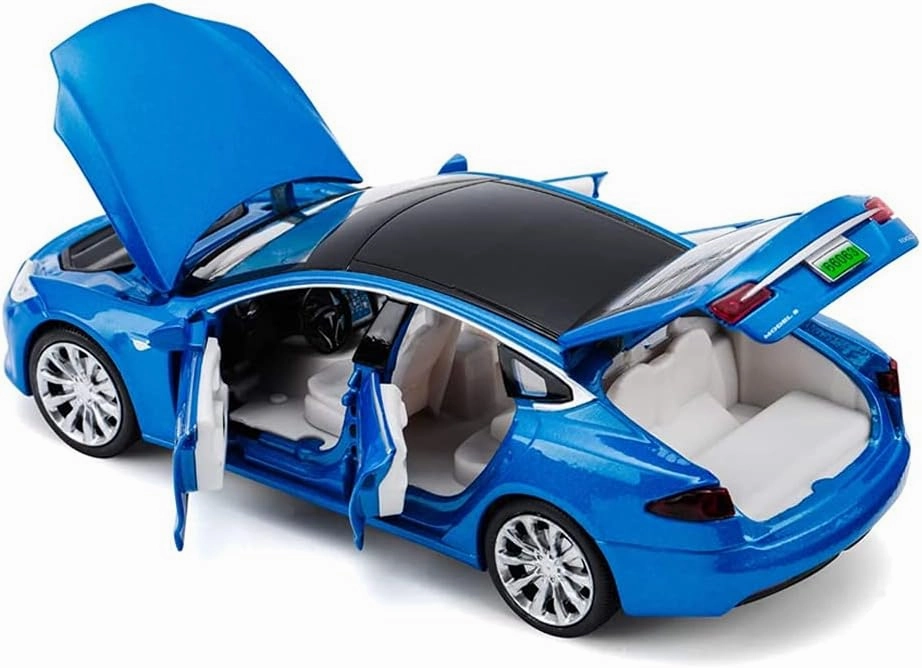 Diecast Car Model S 1/32 Scale Alloy Model S Toy Car Pull Back Car Vehicles Toy with Lights and Sound Mini Collectible Model S Play Toy for 3   Years Old Toddlers Kids Gift